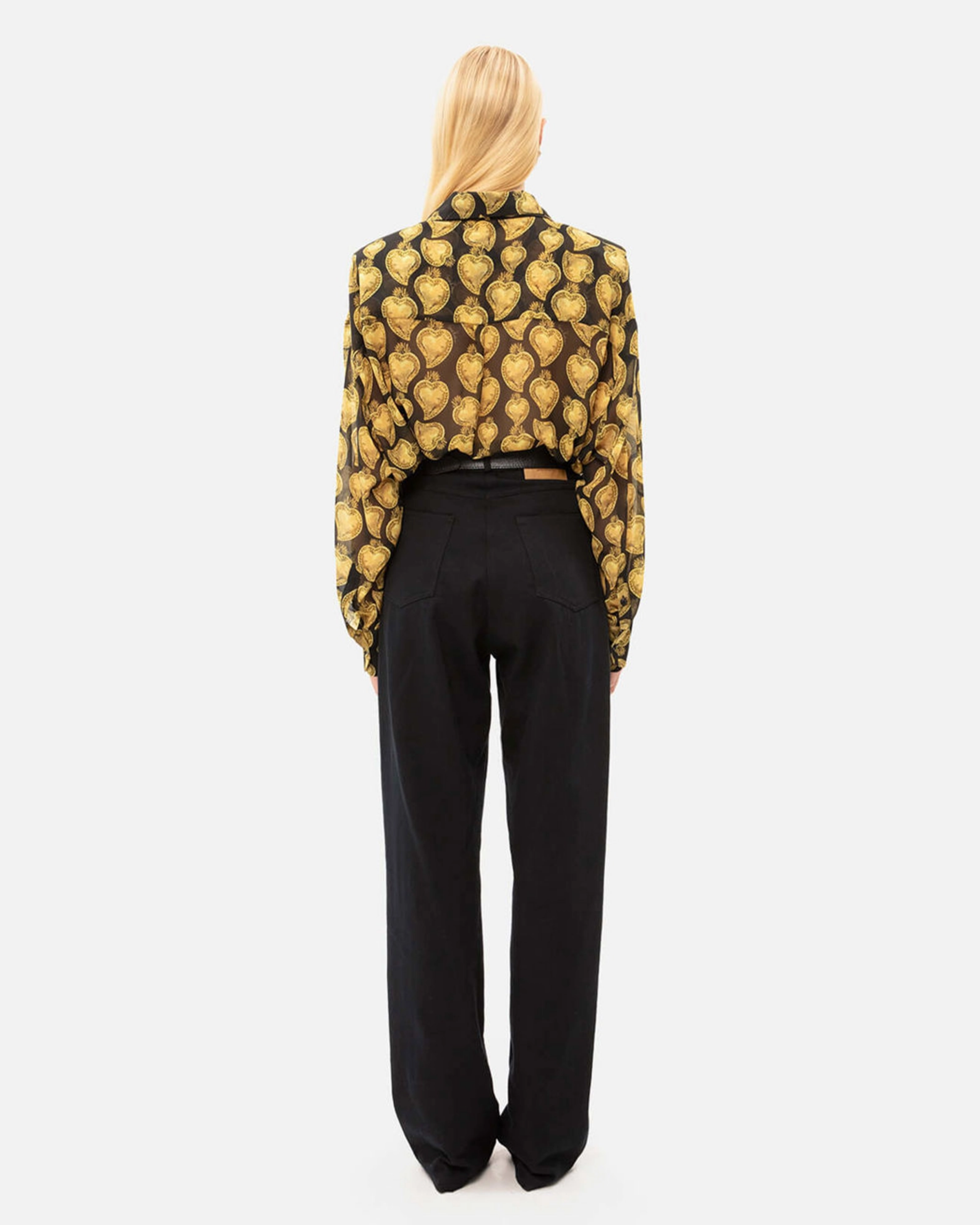 Picture of BLACK STRAIGHT-LINE JEANS