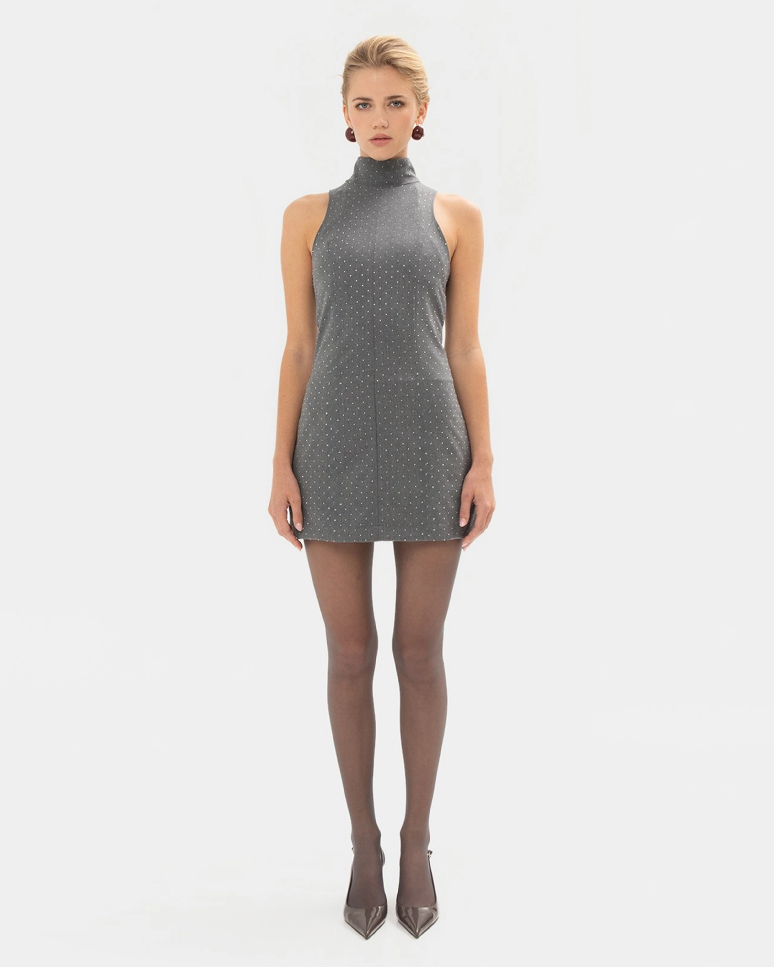 Picture of GREY SPARKLE MINI DRESS