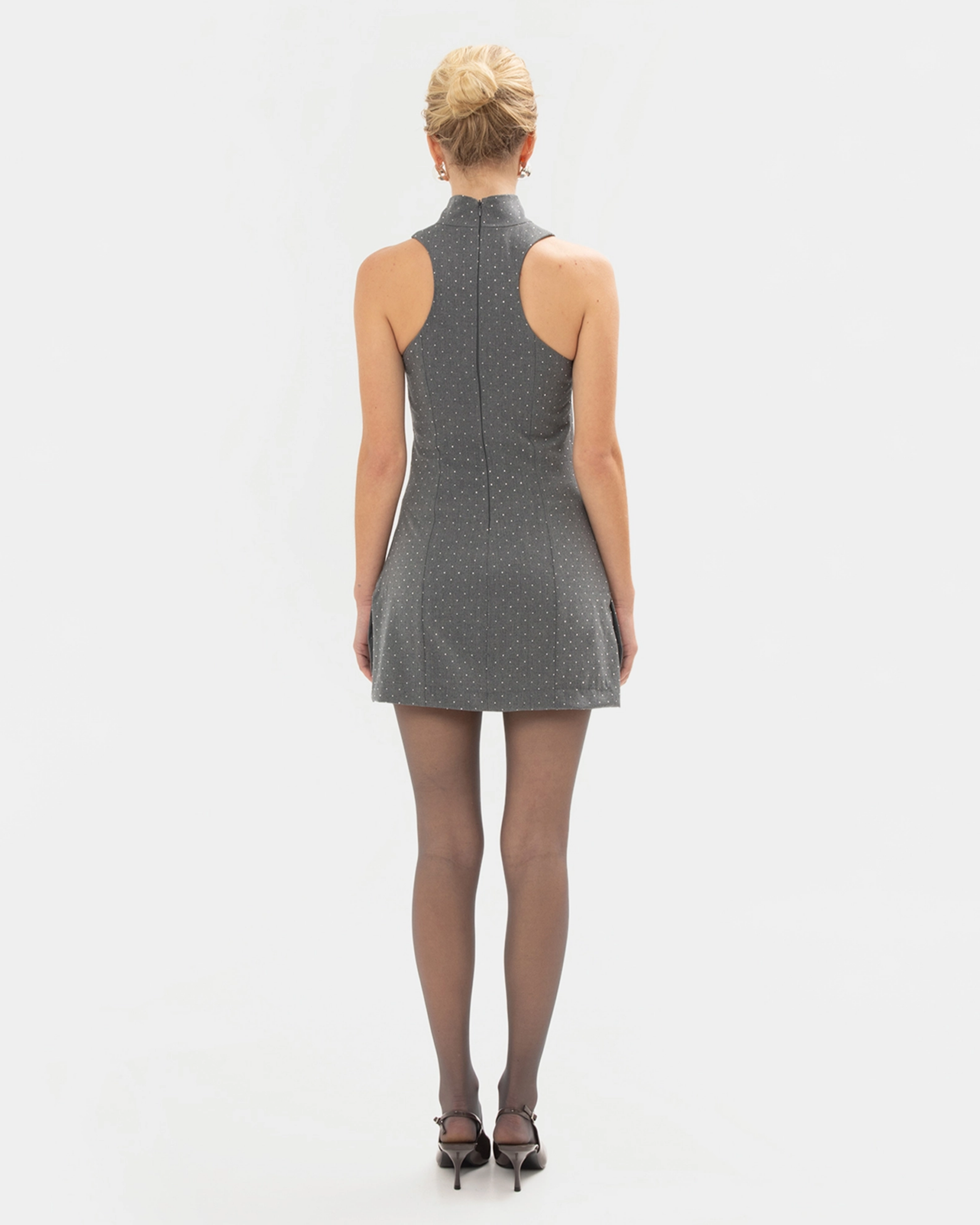 Picture of GREY SPARKLE MINI DRESS