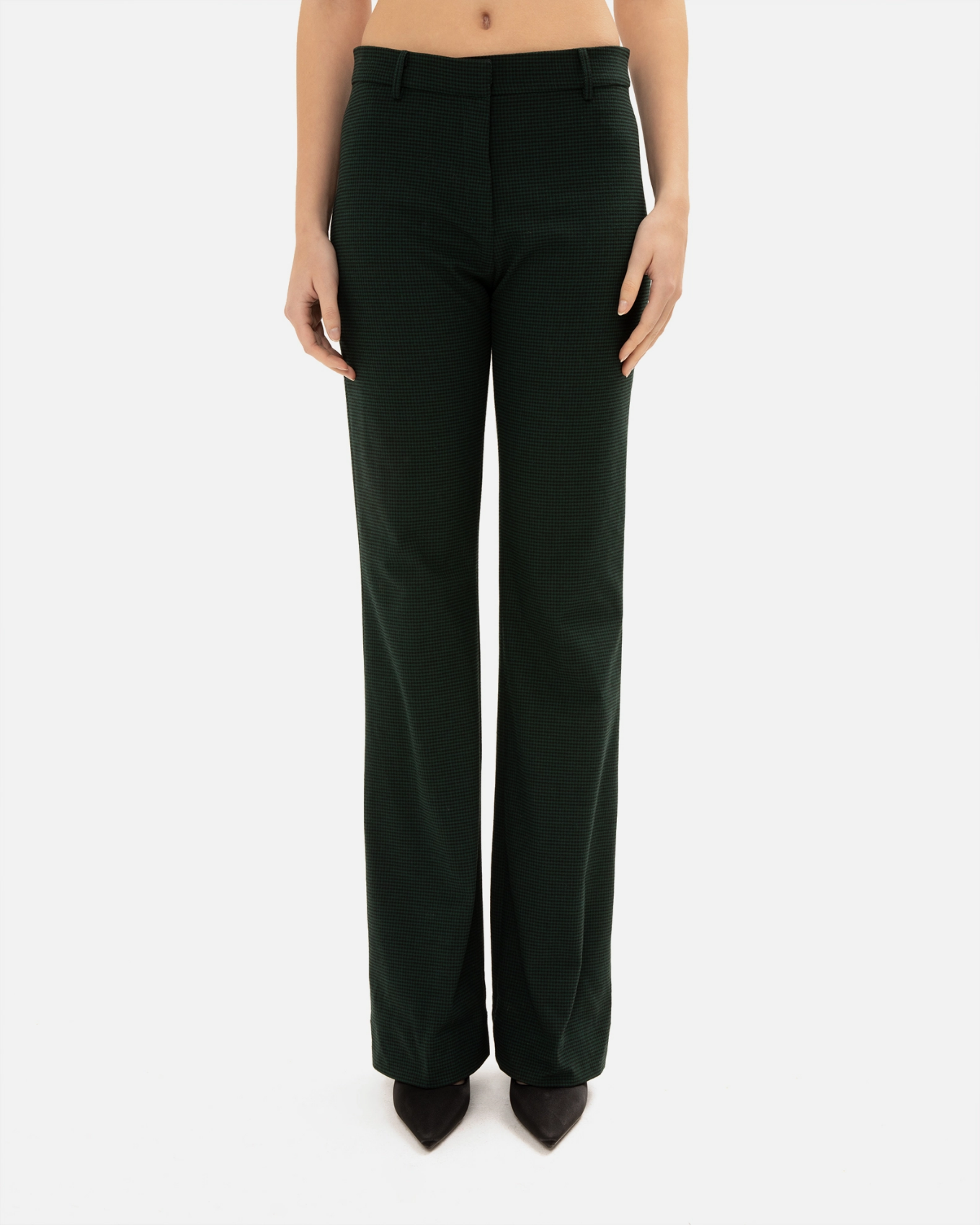 Picture of PINE GREEN CHEQUERED PANTS
