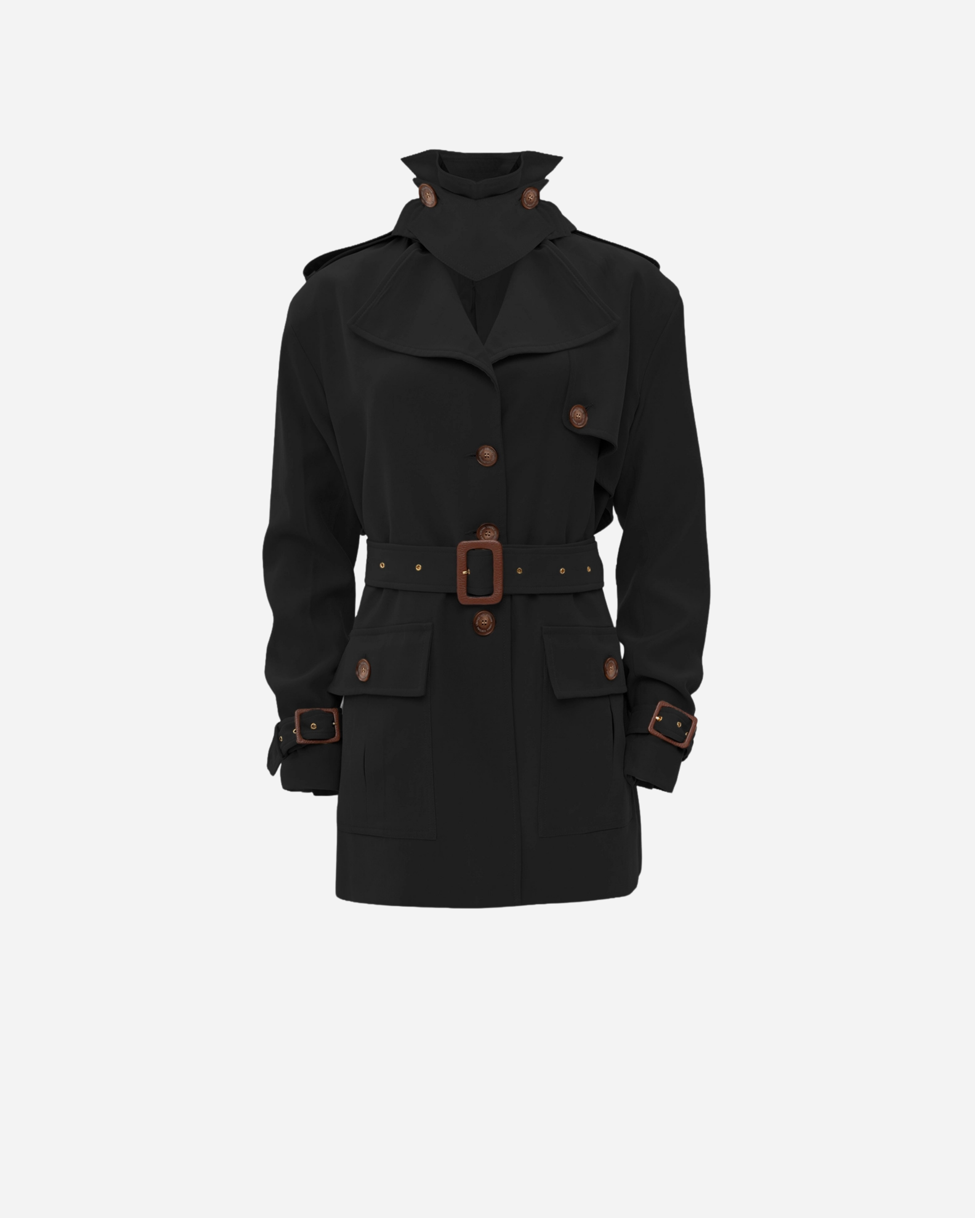 Picture of BLACK TRENCH JACKET