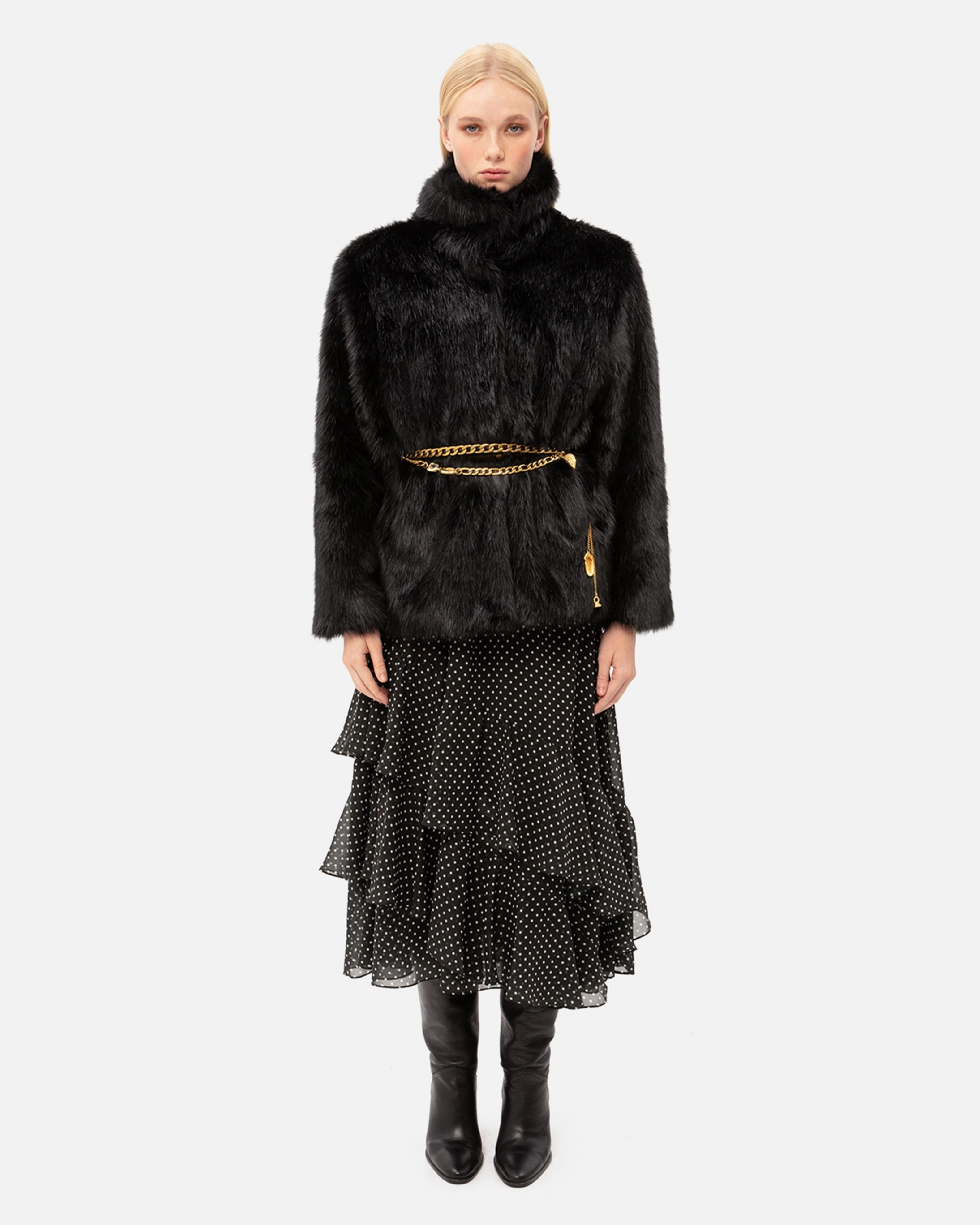 Picture of BLACK POLKA DOT DRESS