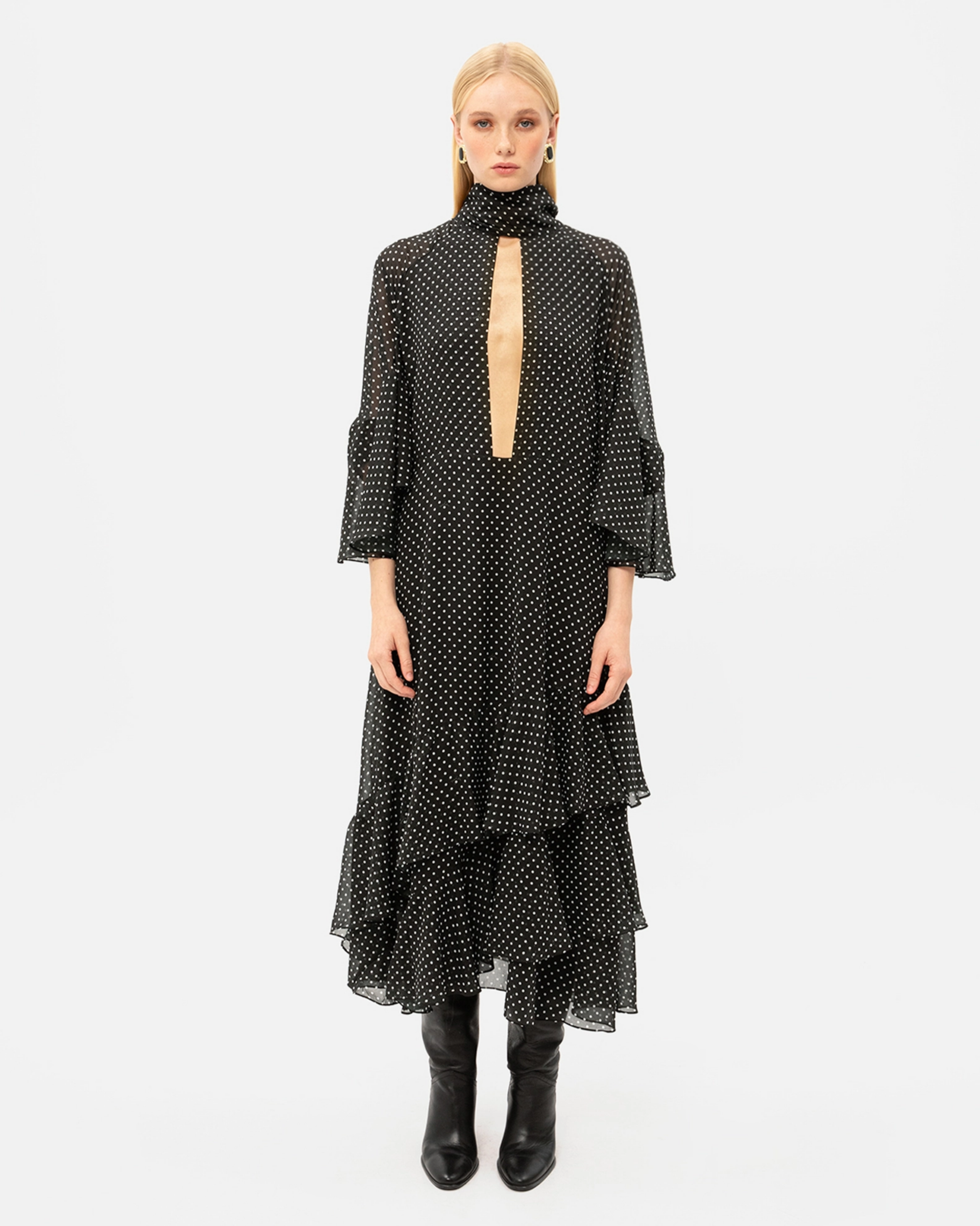 Picture of BLACK POLKA DOT DRESS