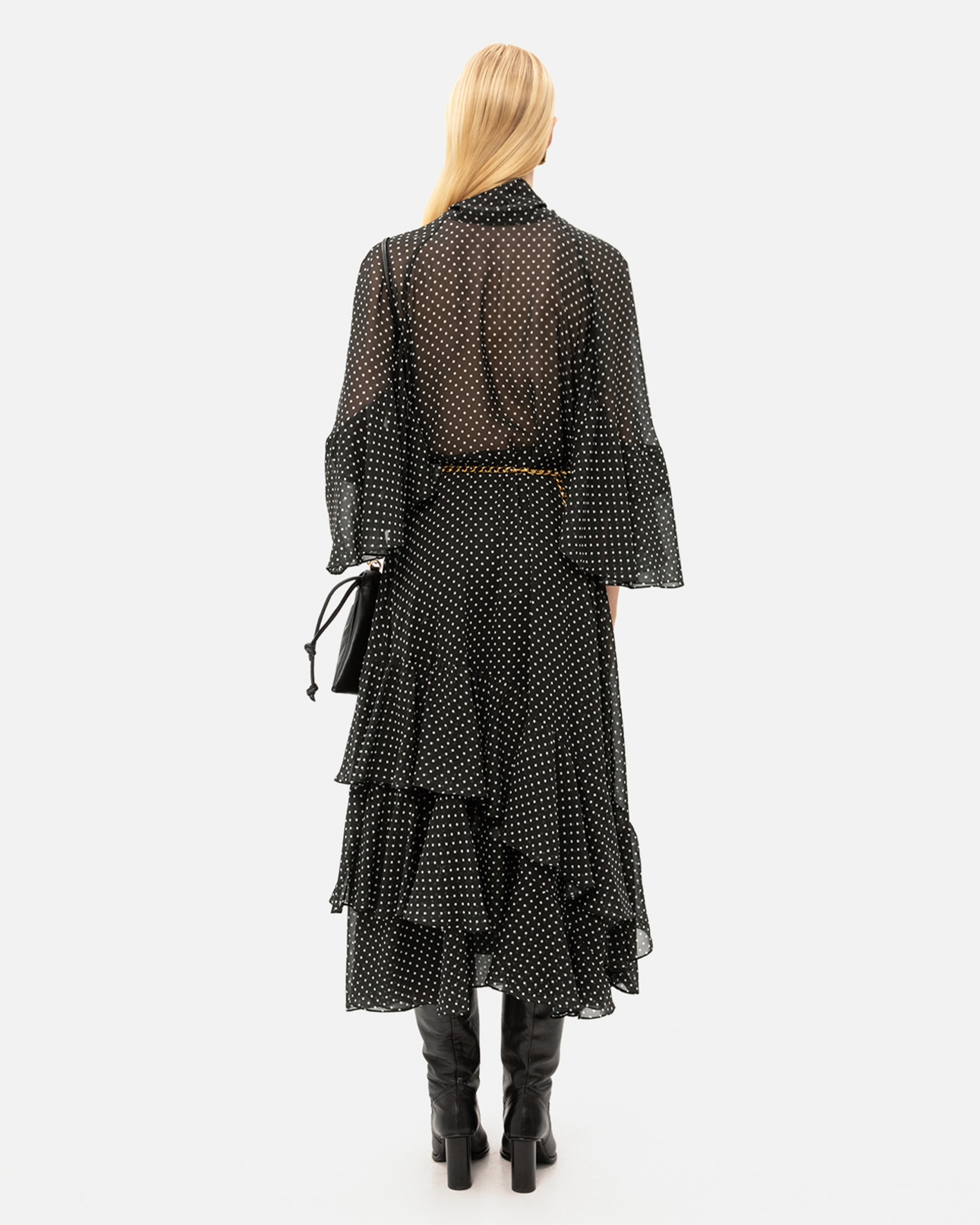 Picture of BLACK POLKA DOT DRESS