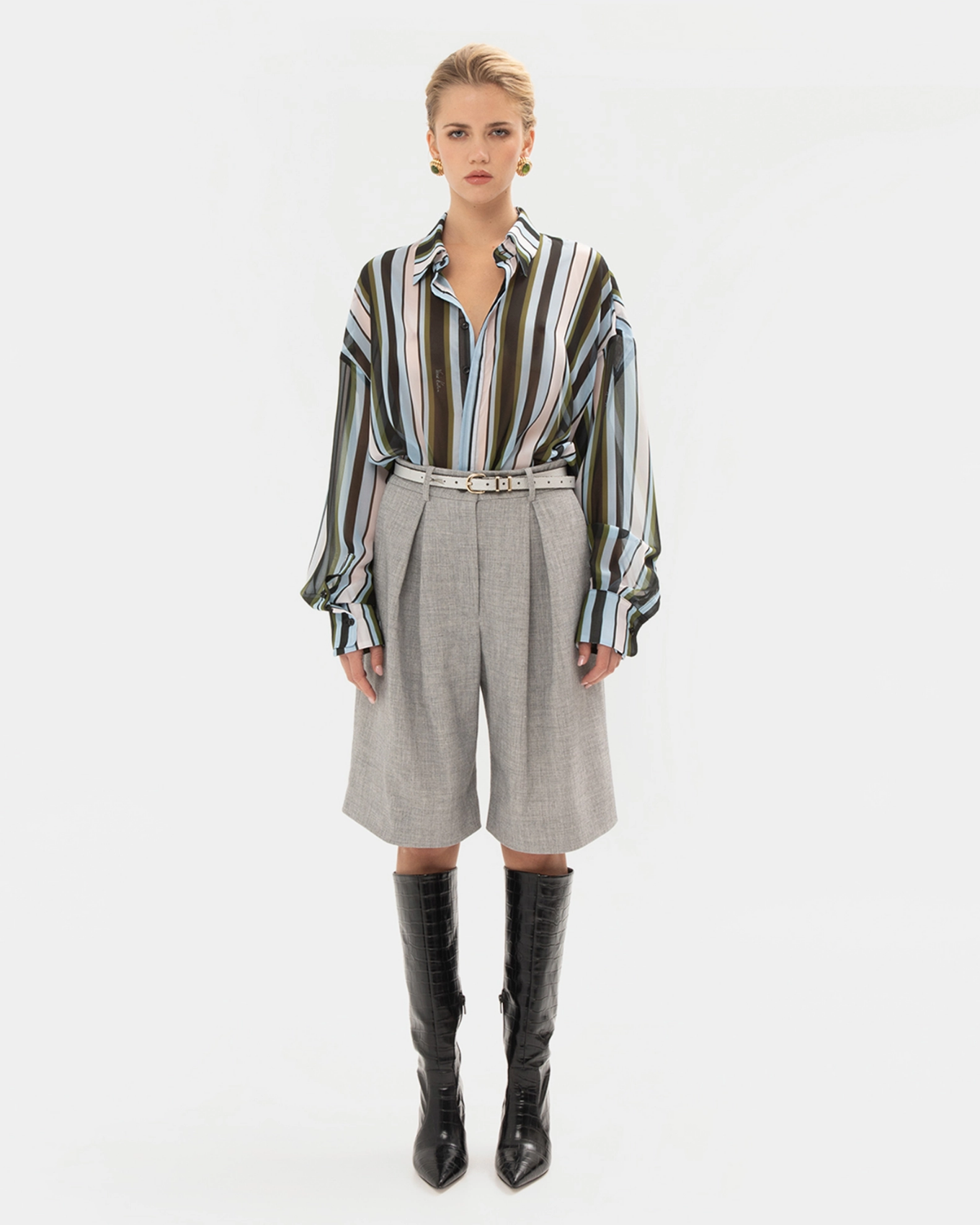 Picture of GREY JUPE CULOTTE