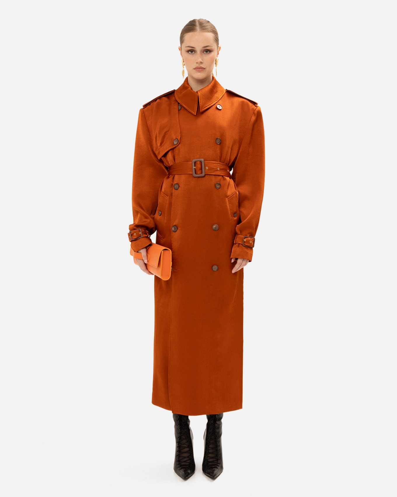 Picture of BURNT ORANGE TRENCH COAT