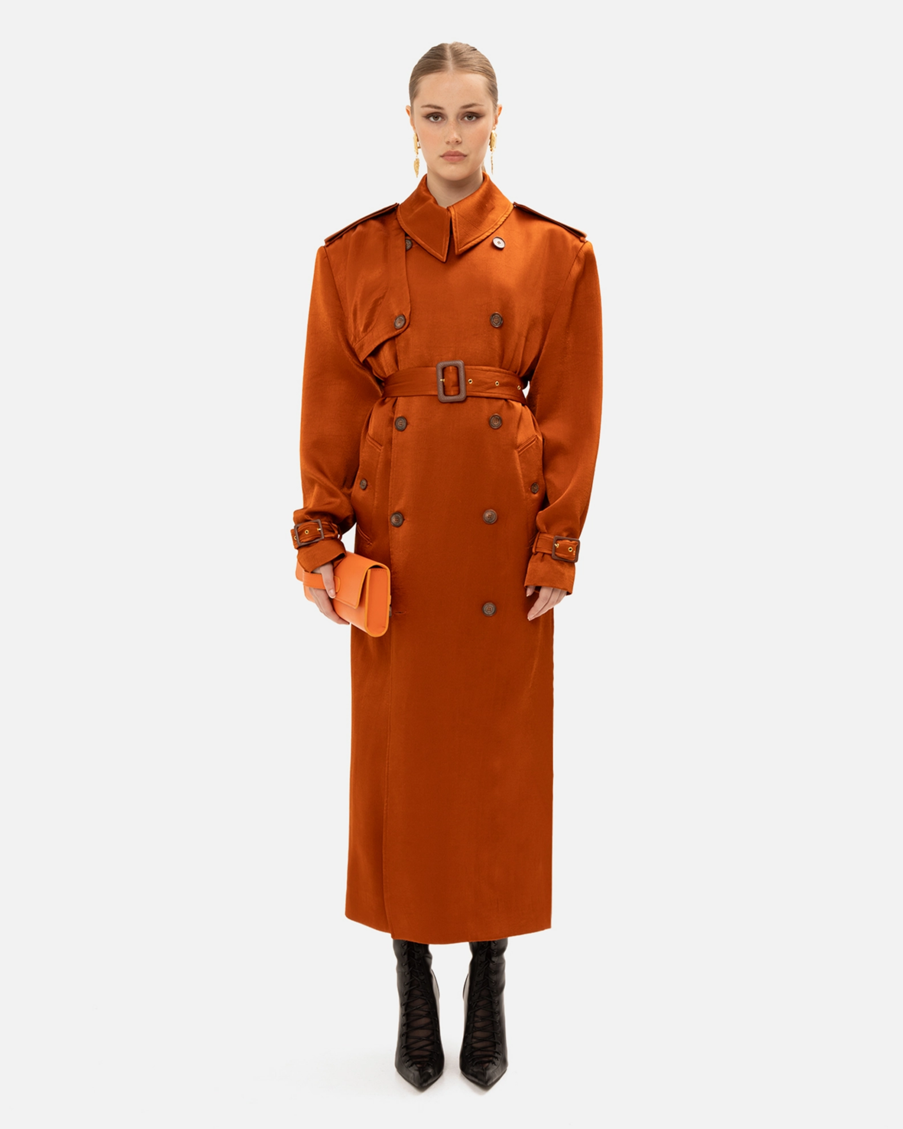Picture of BURNT ORANGE TRENCH COAT
