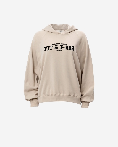 Picture of BEIGE COTTON COLLEGE HOODIE