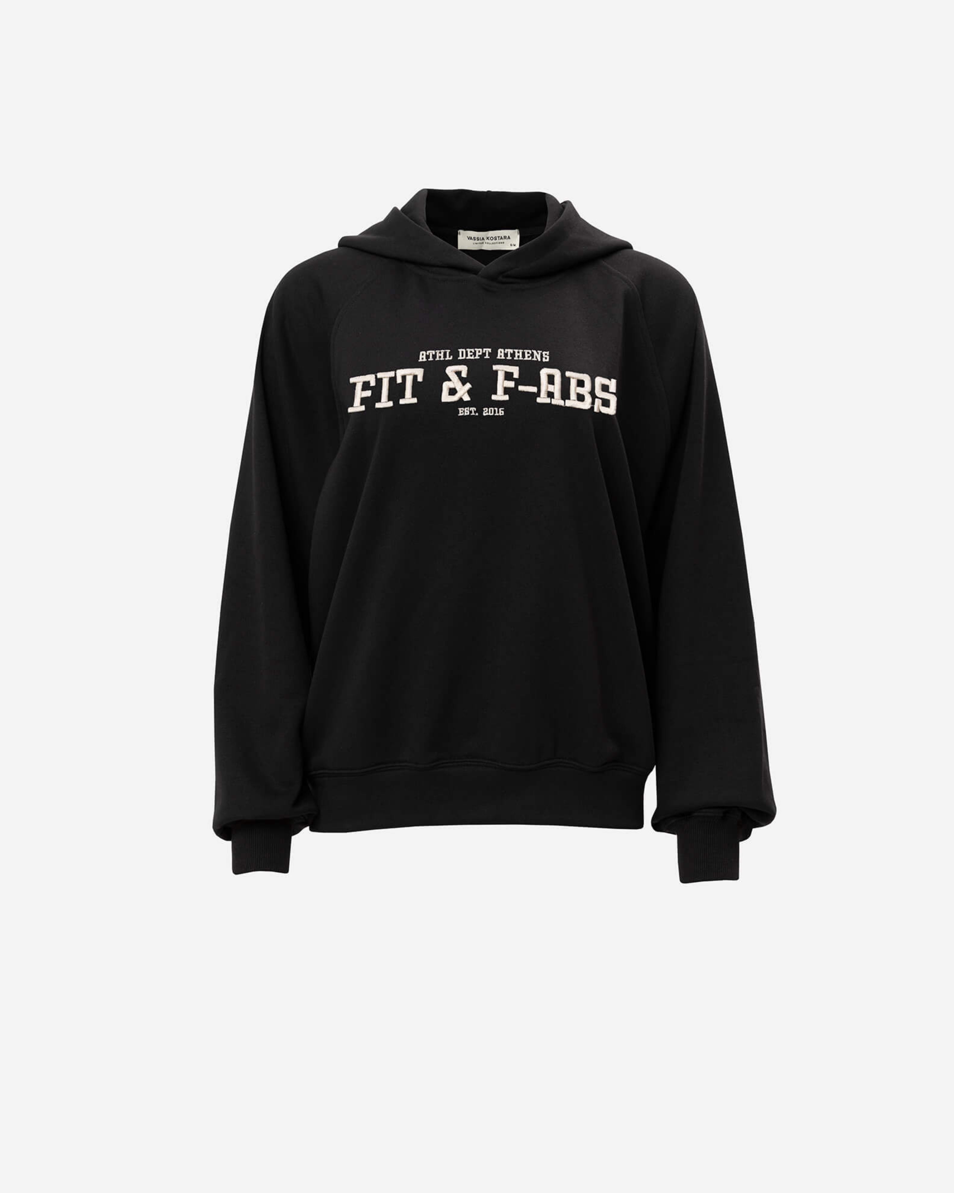 Picture of BLACK COTTON COLLEGE HOODIE