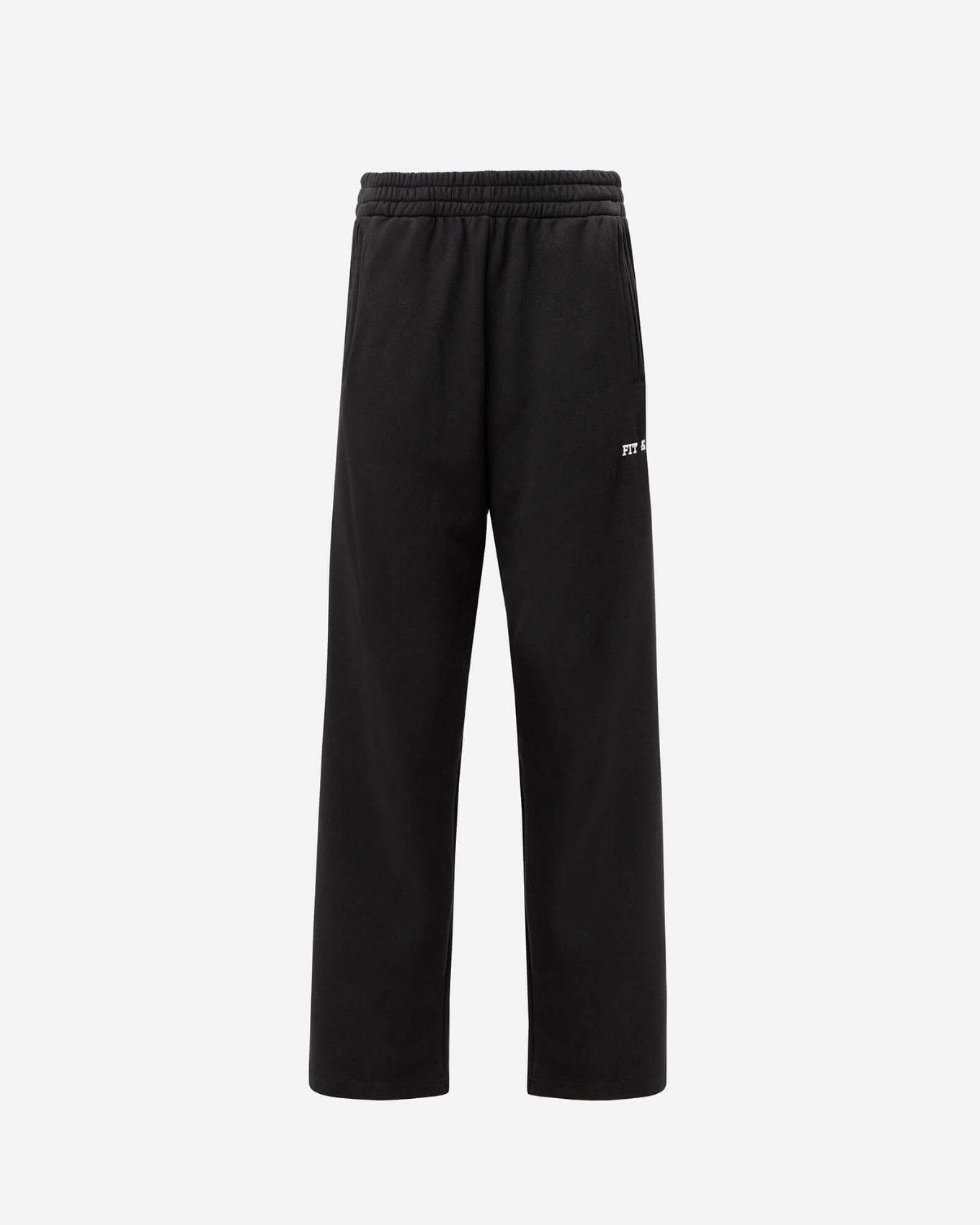 Picture of BLACK COTTON TRACKSUIT PANTS