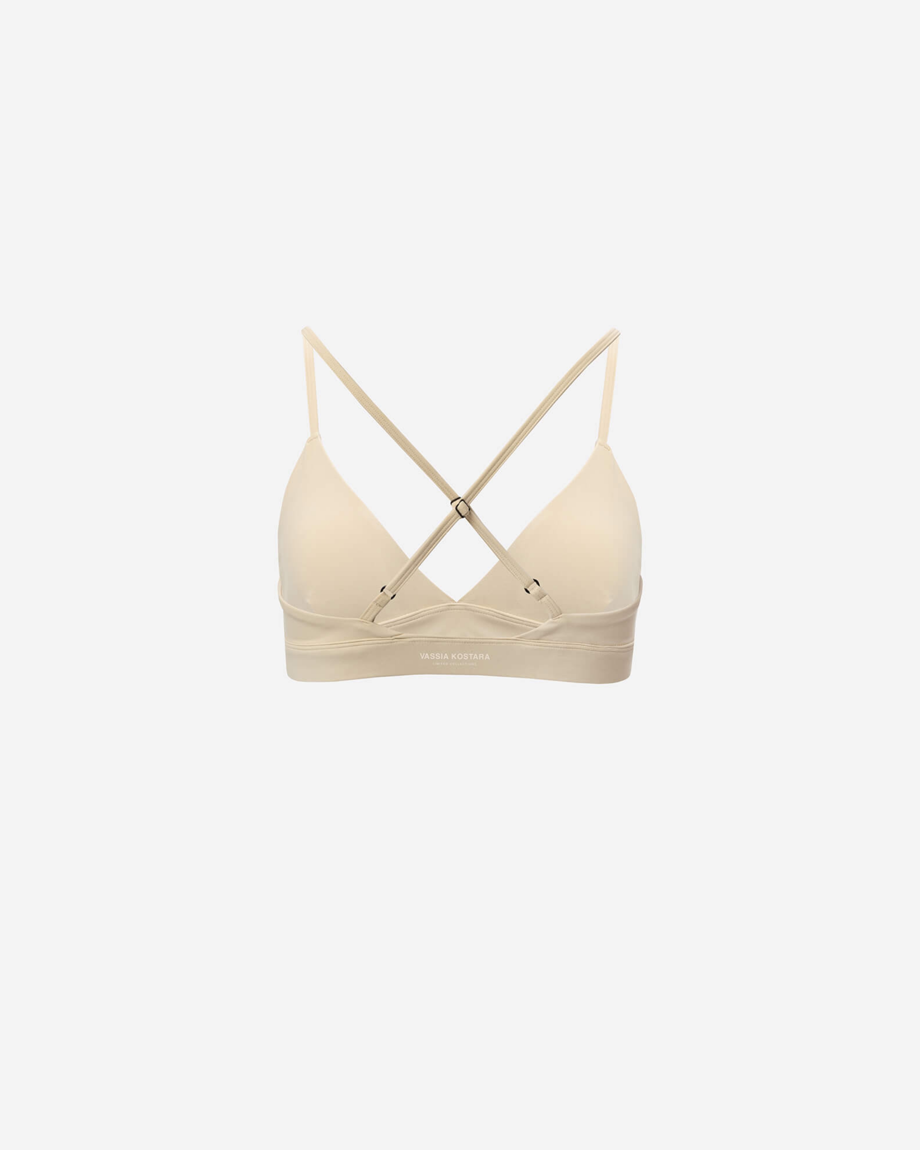 Picture of BEIGE CROSSED-BACK BUSTIER