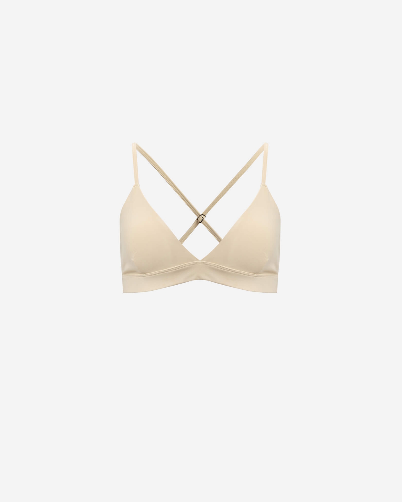 Picture of BEIGE CROSSED-BACK BUSTIER