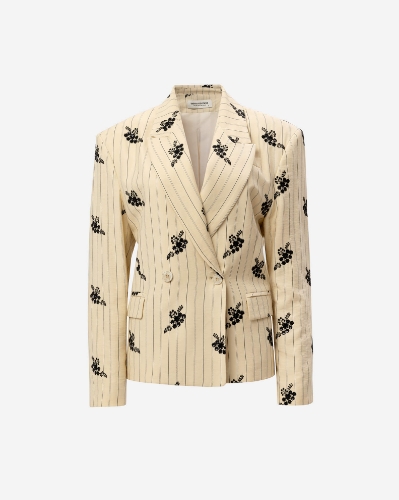 Picture of BUTTERCREAM PINSTRIPE BLAZER