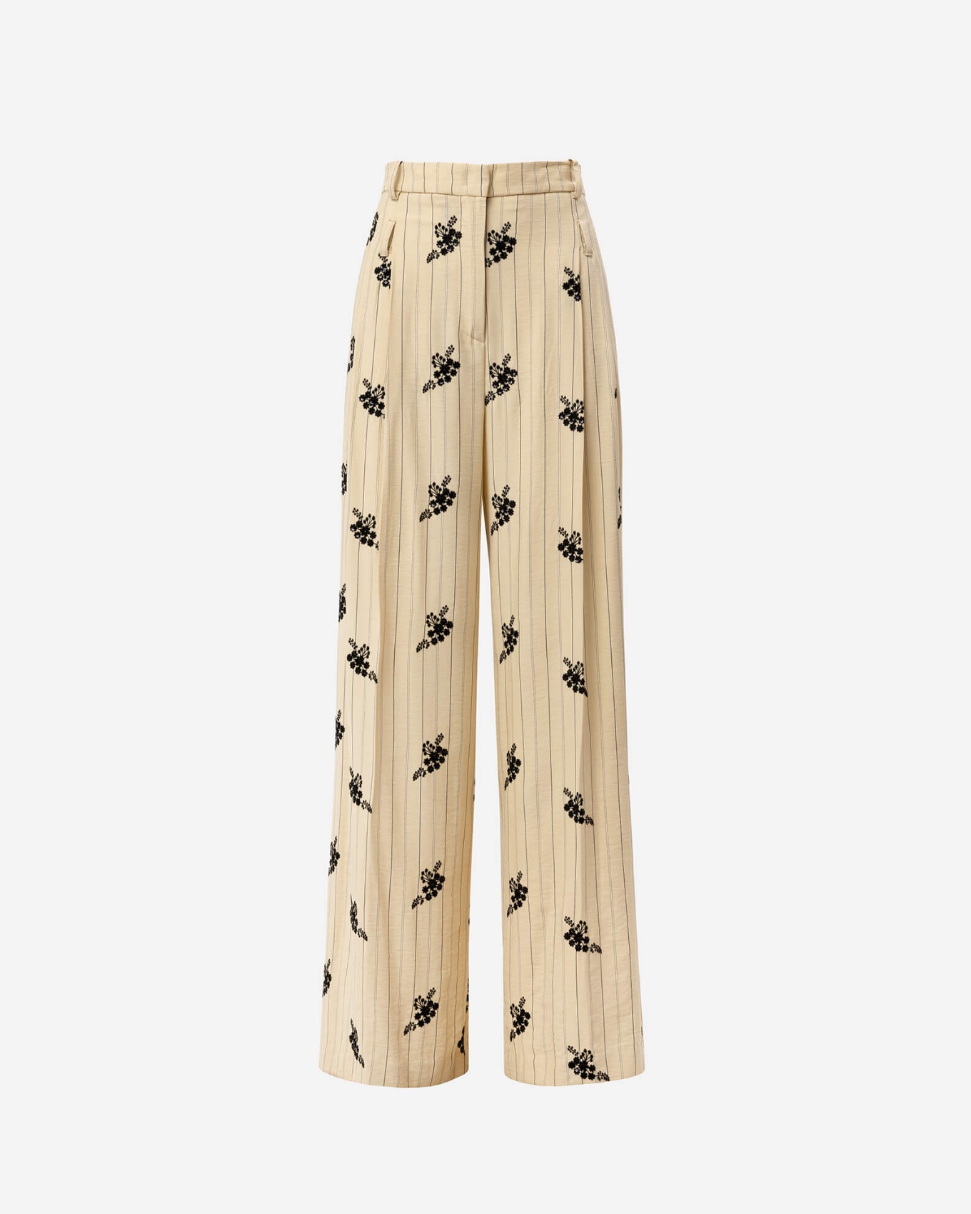 Picture of BUTTERCREAM PINSTRIPE SUIT PANTS