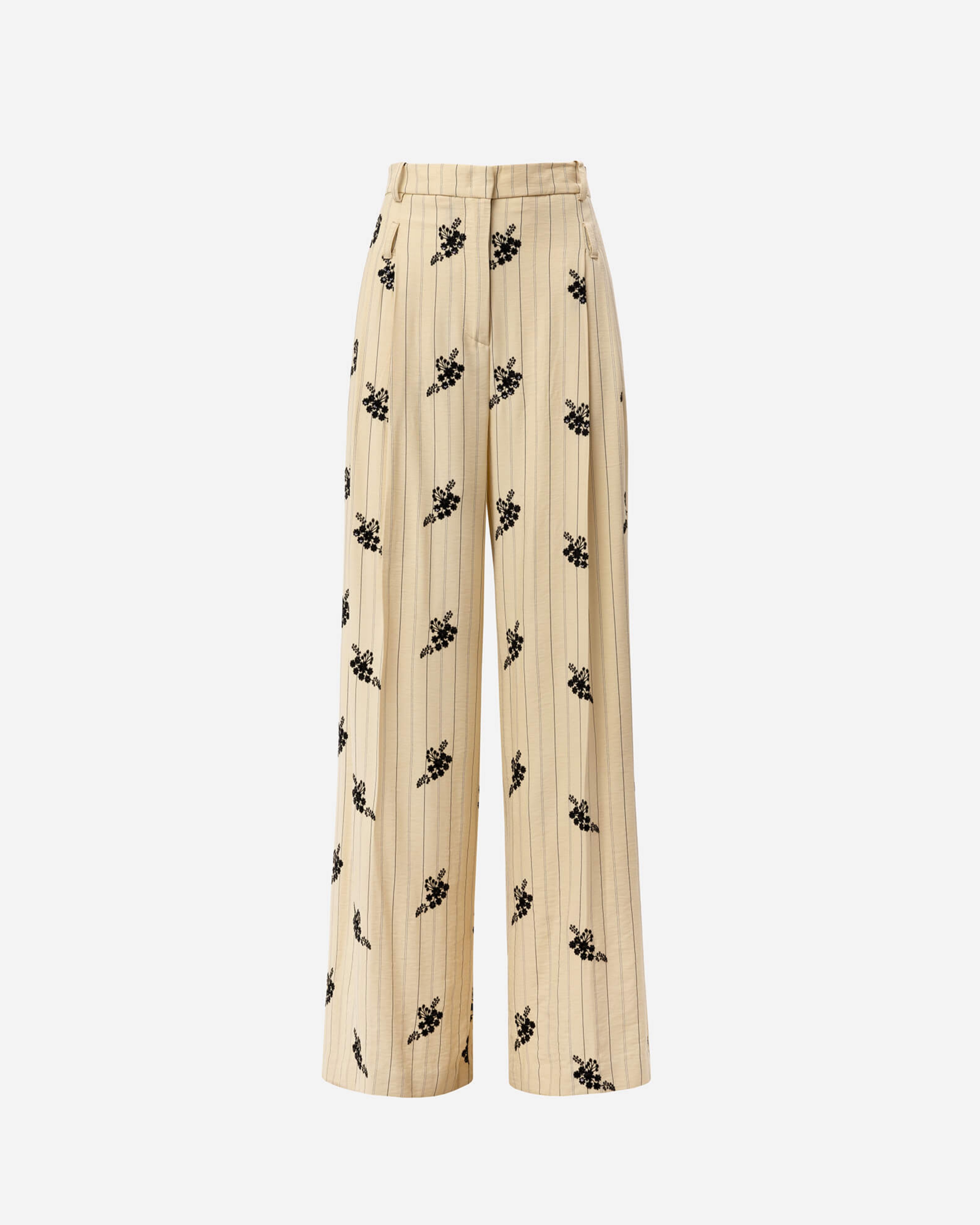 Picture of BUTTERCREAM PINSTRIPE SUIT PANTS