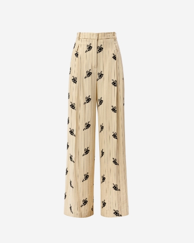 Picture of BUTTERCREAM PINSTRIPE SUIT PANTS