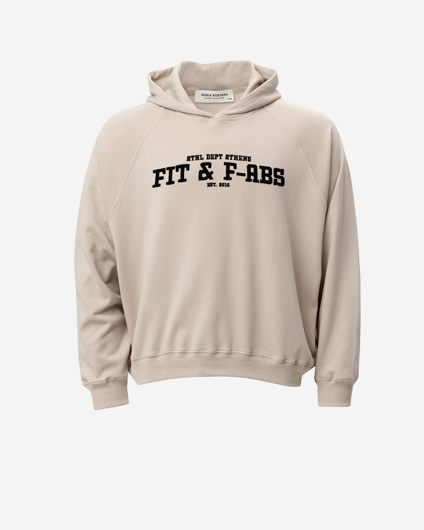 Picture of MEN'S BEIGE COTTON COLLEGE HOODIE