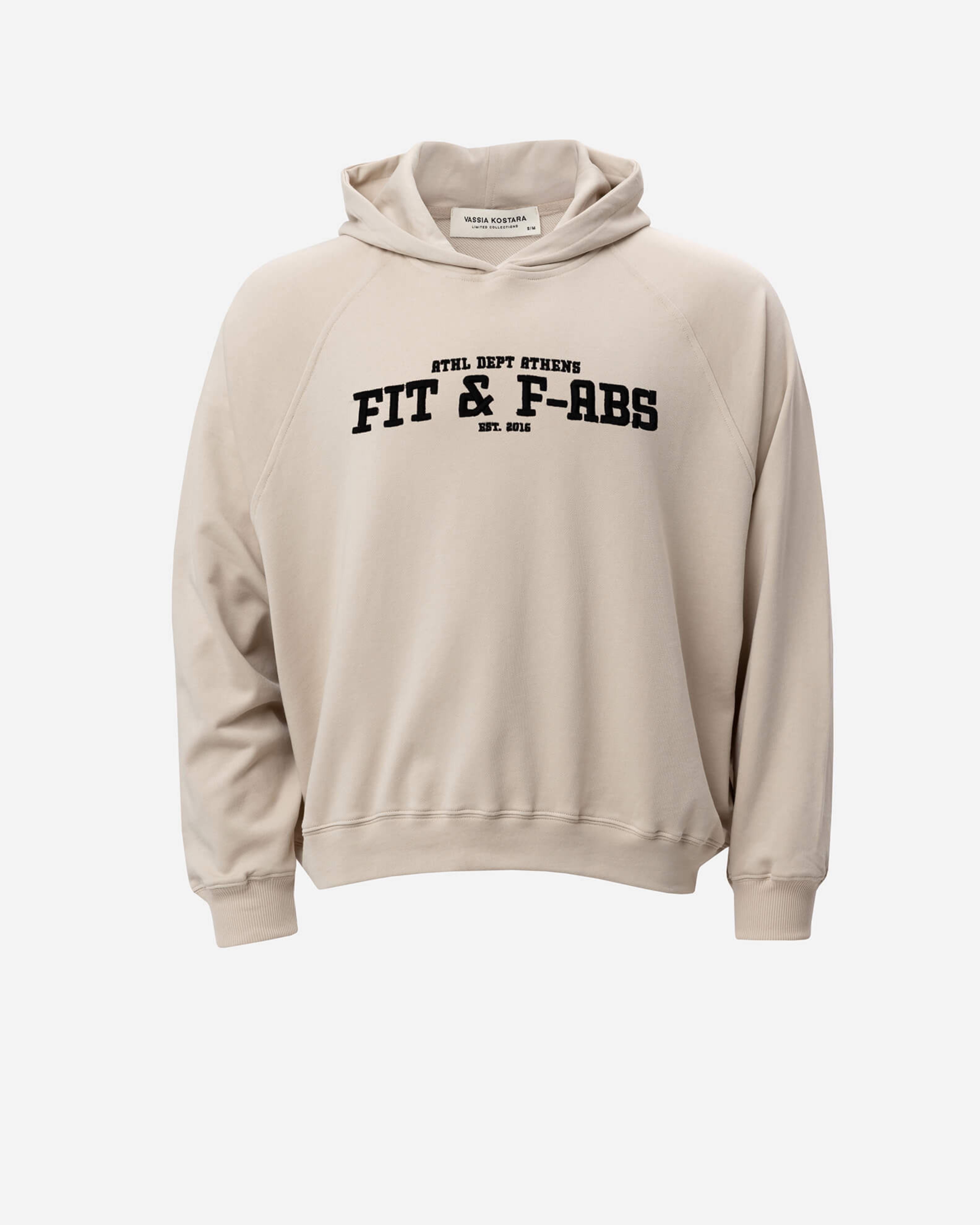 Picture of MEN'S BEIGE COTTON COLLEGE HOODIE