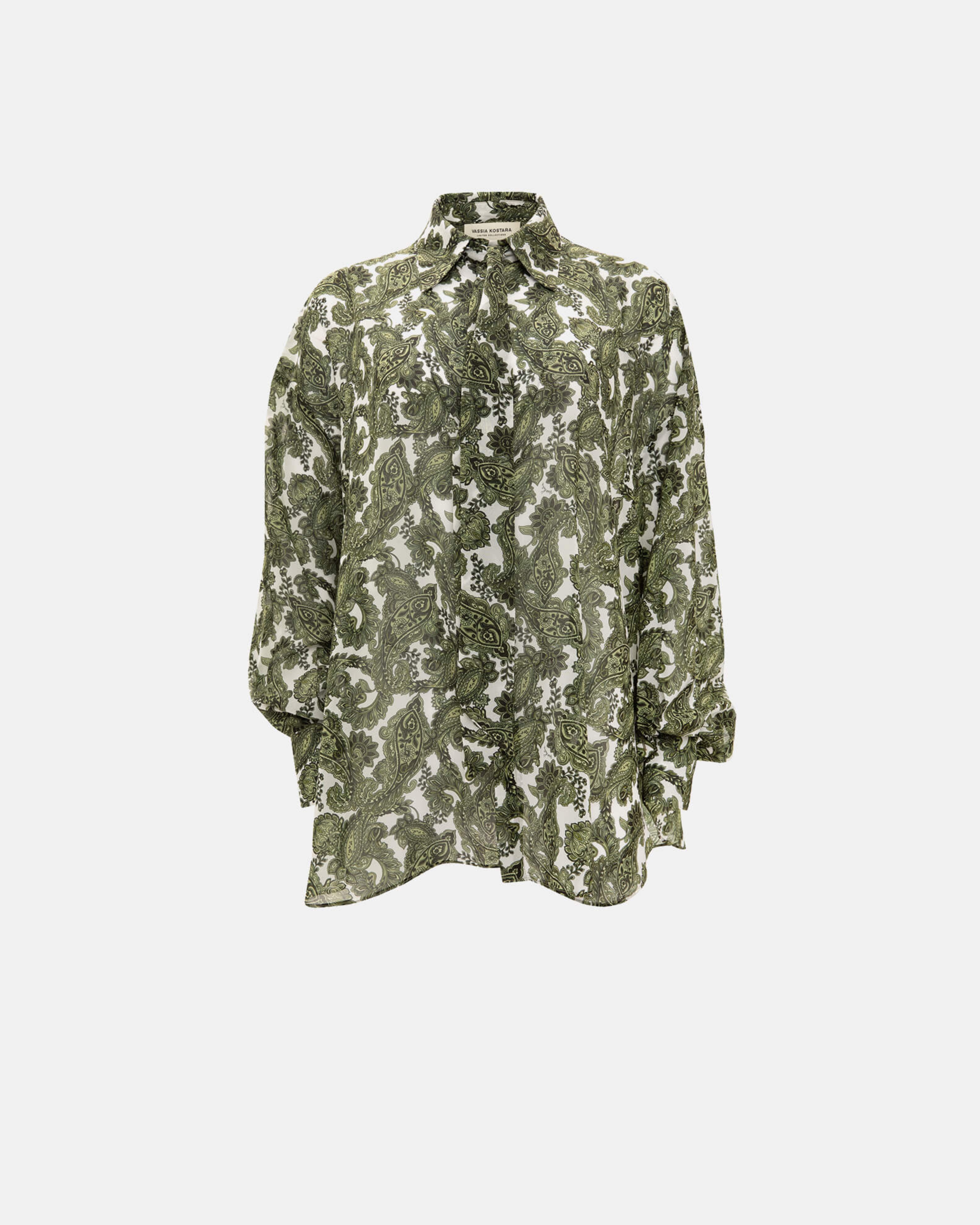 Picture of GREEN PAISLEY OS SHIRT