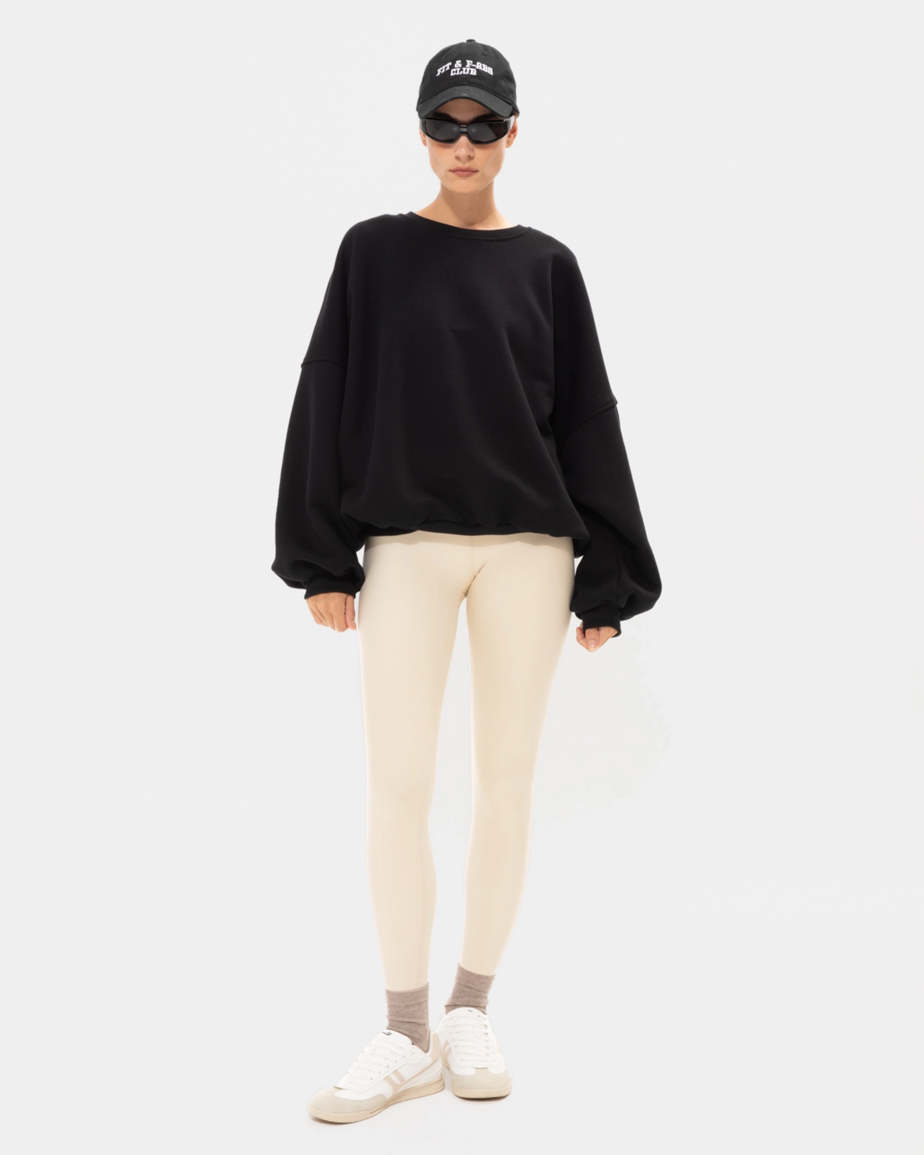 Picture of BLACK OPEN-NECKLINE JUMPER