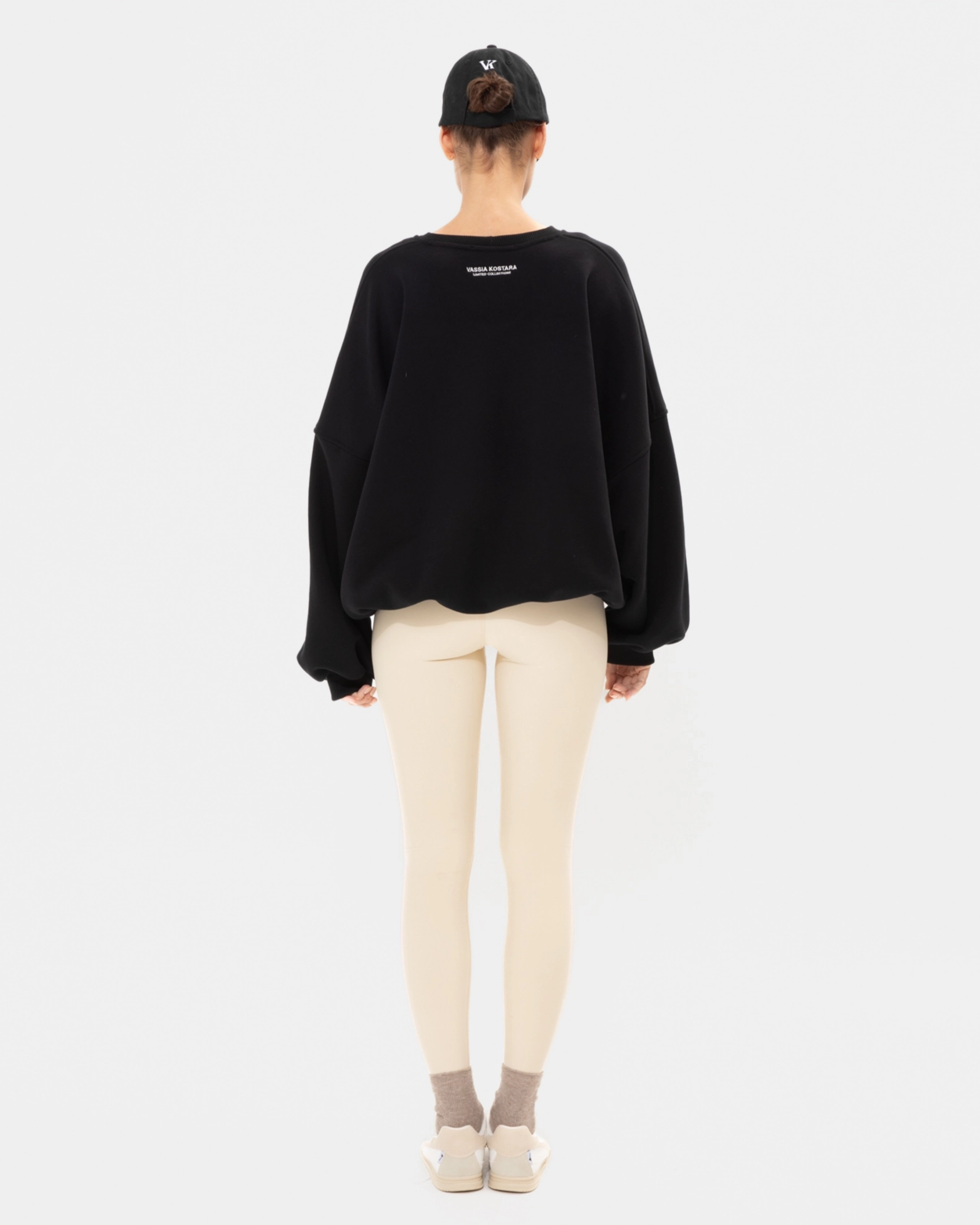 Picture of BLACK OPEN-NECKLINE JUMPER