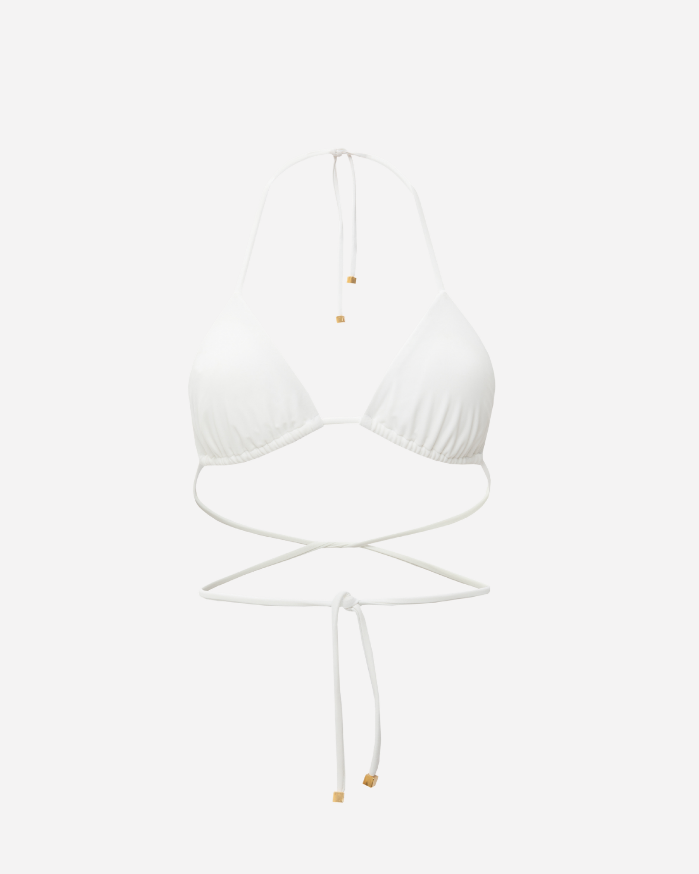 Picture of Summer White Triangle Bikini Top