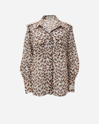 Picture of Horse Print Slim Fit Shirt