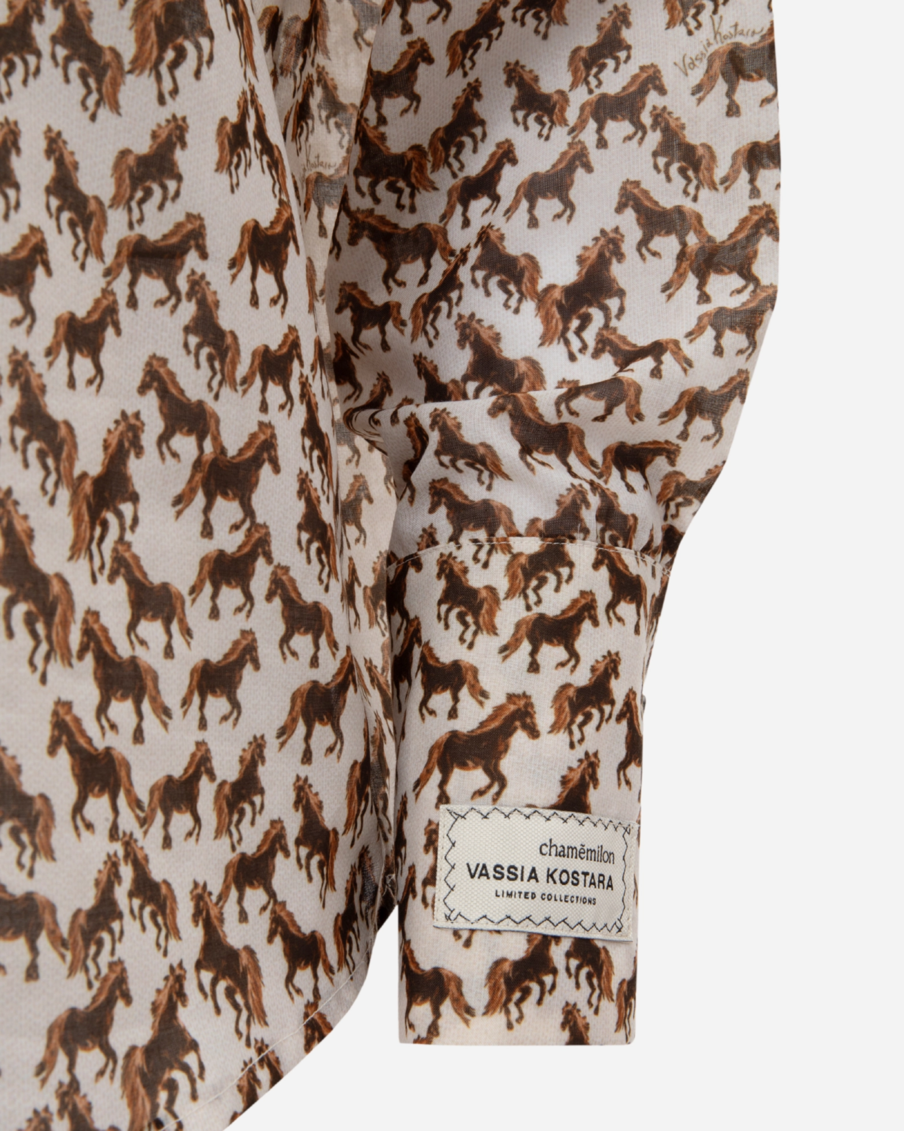 Picture of Horse Print Slim Fit Shirt
