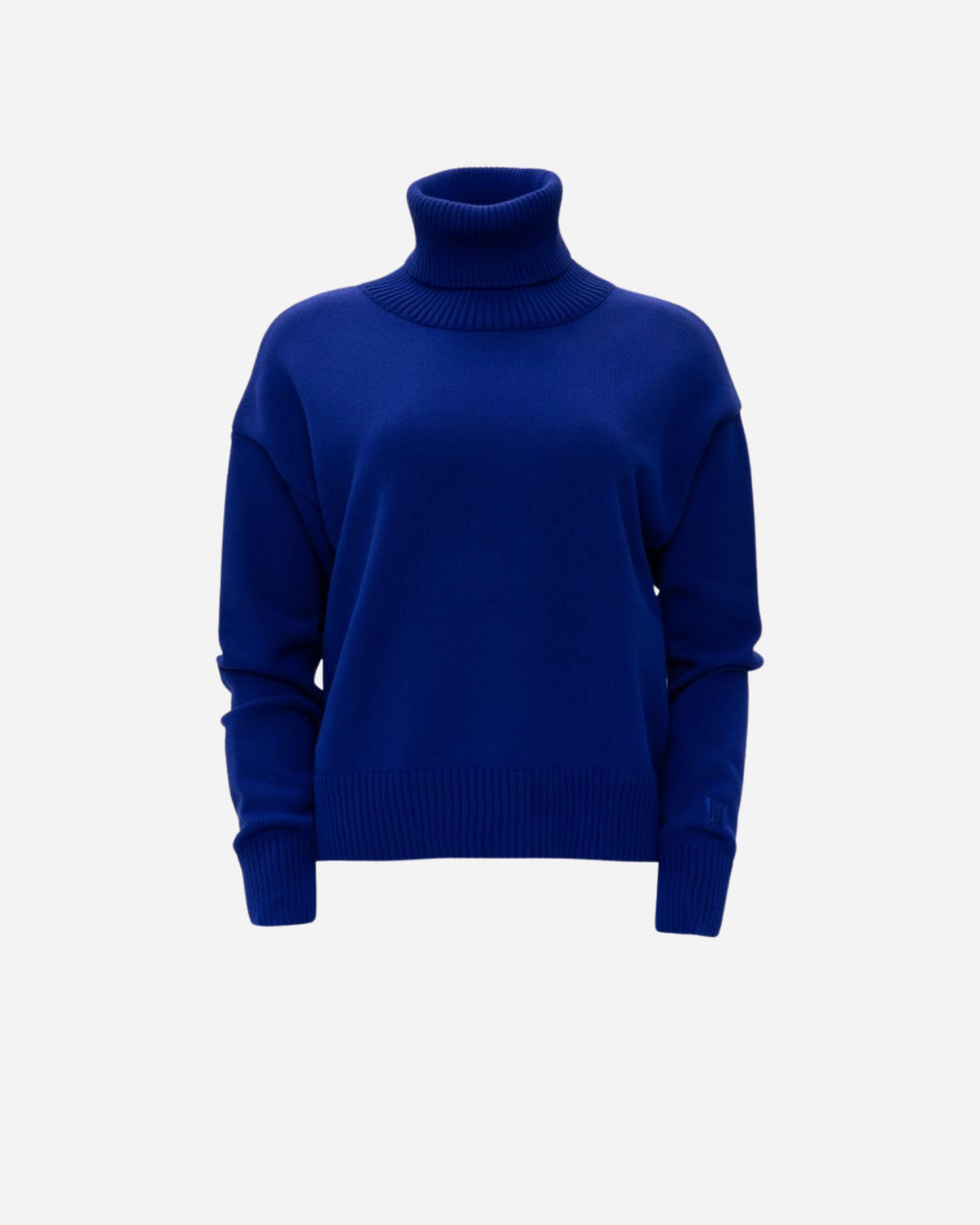 Picture of Vivid Blue Knit Turtleneck