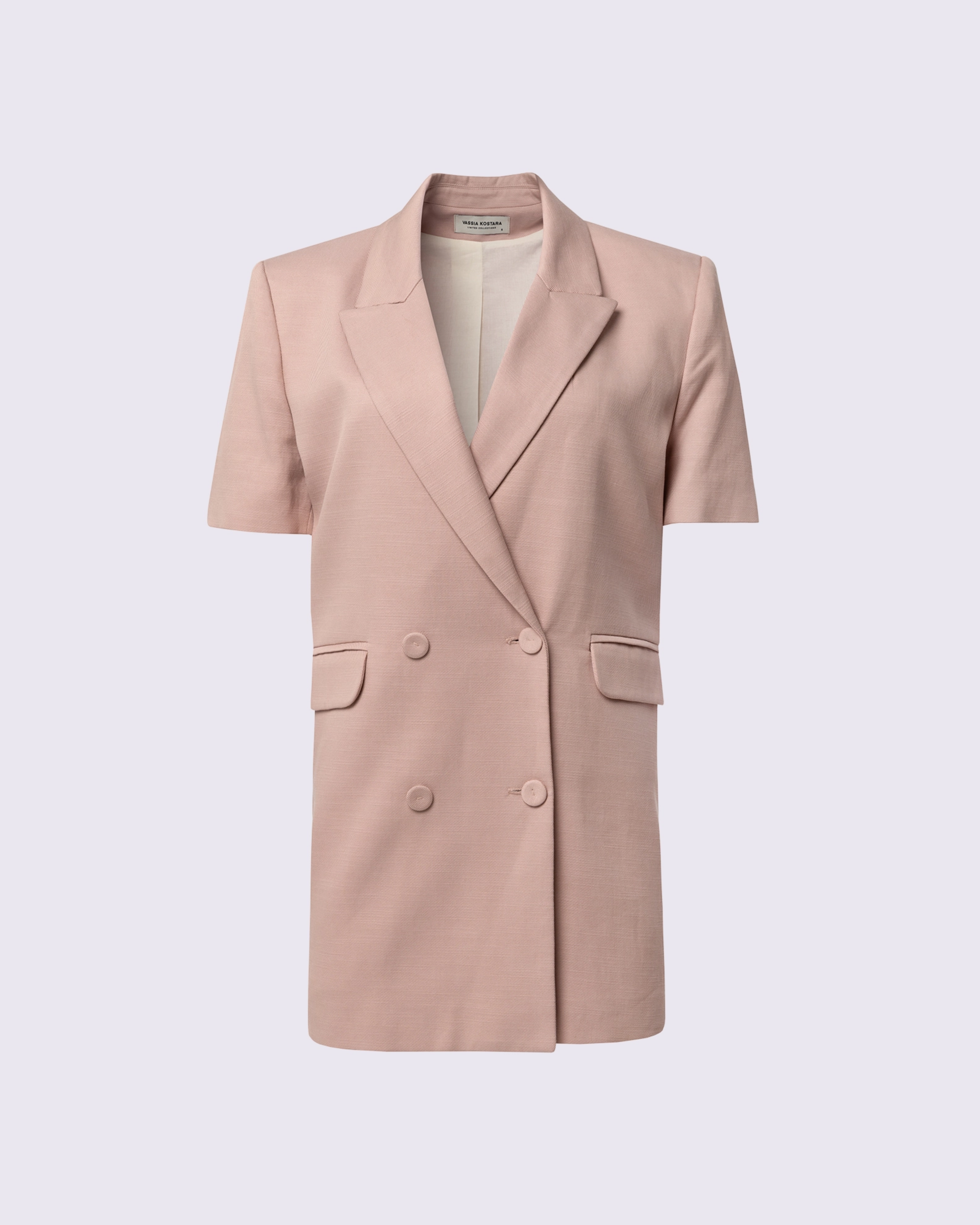 Picture of BLUSH SHORT-SLEEVE TAILORED BLAZER