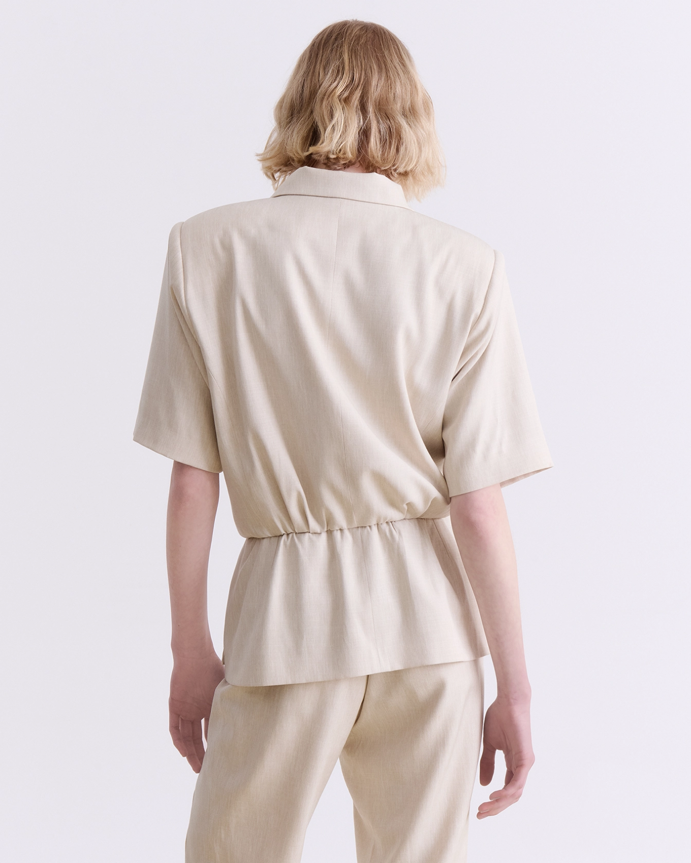 Picture of BEIGE SHORT-SLEEVE BLAZER