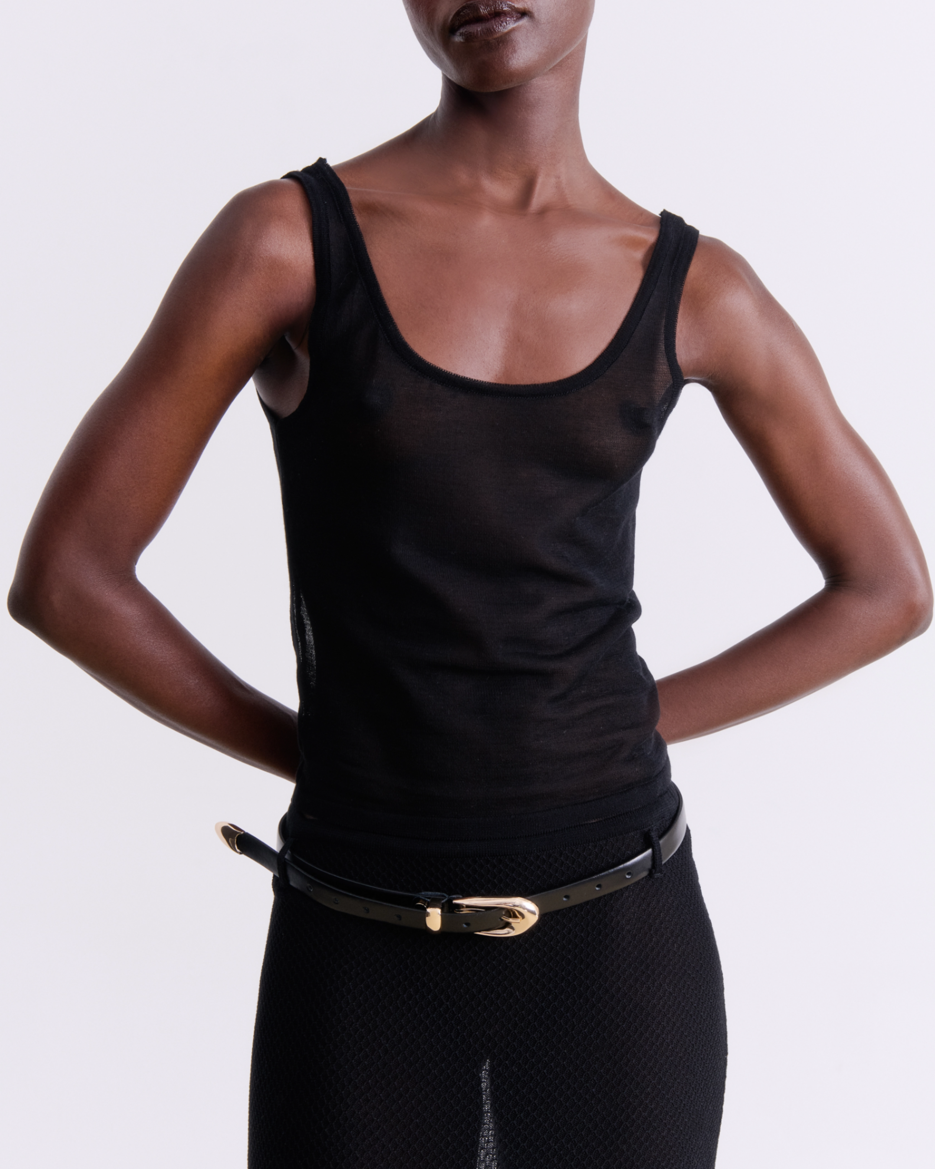 Picture of BLACK KNIT TANK TOP