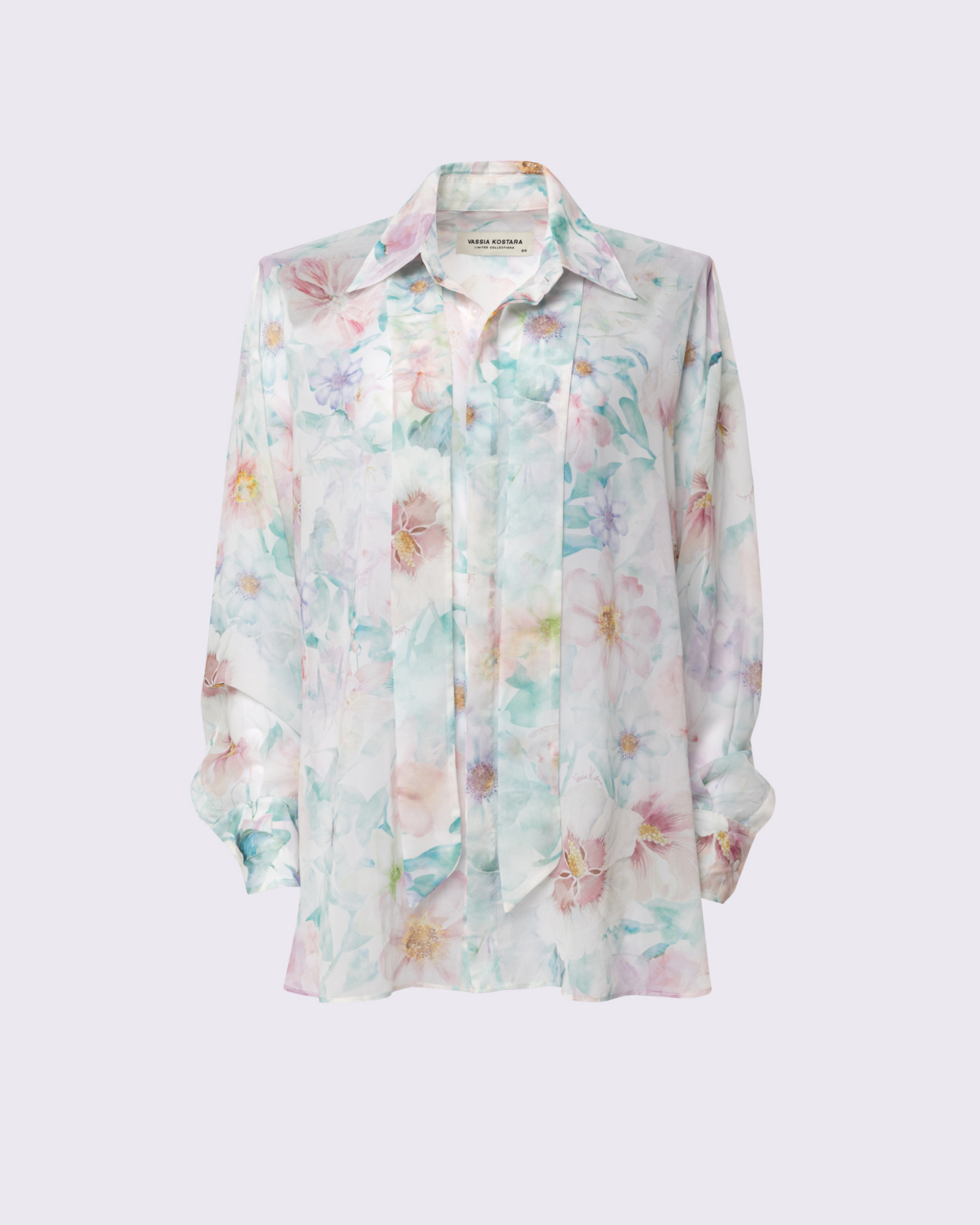 Picture of PASTEL FLORAL PRINT OS SHIRT