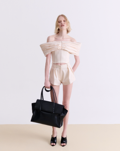 Picture of CREAM TAILORED SHORTS