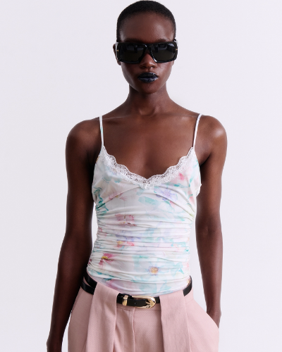 Picture of PRINTED DRAPED BODYSUIT