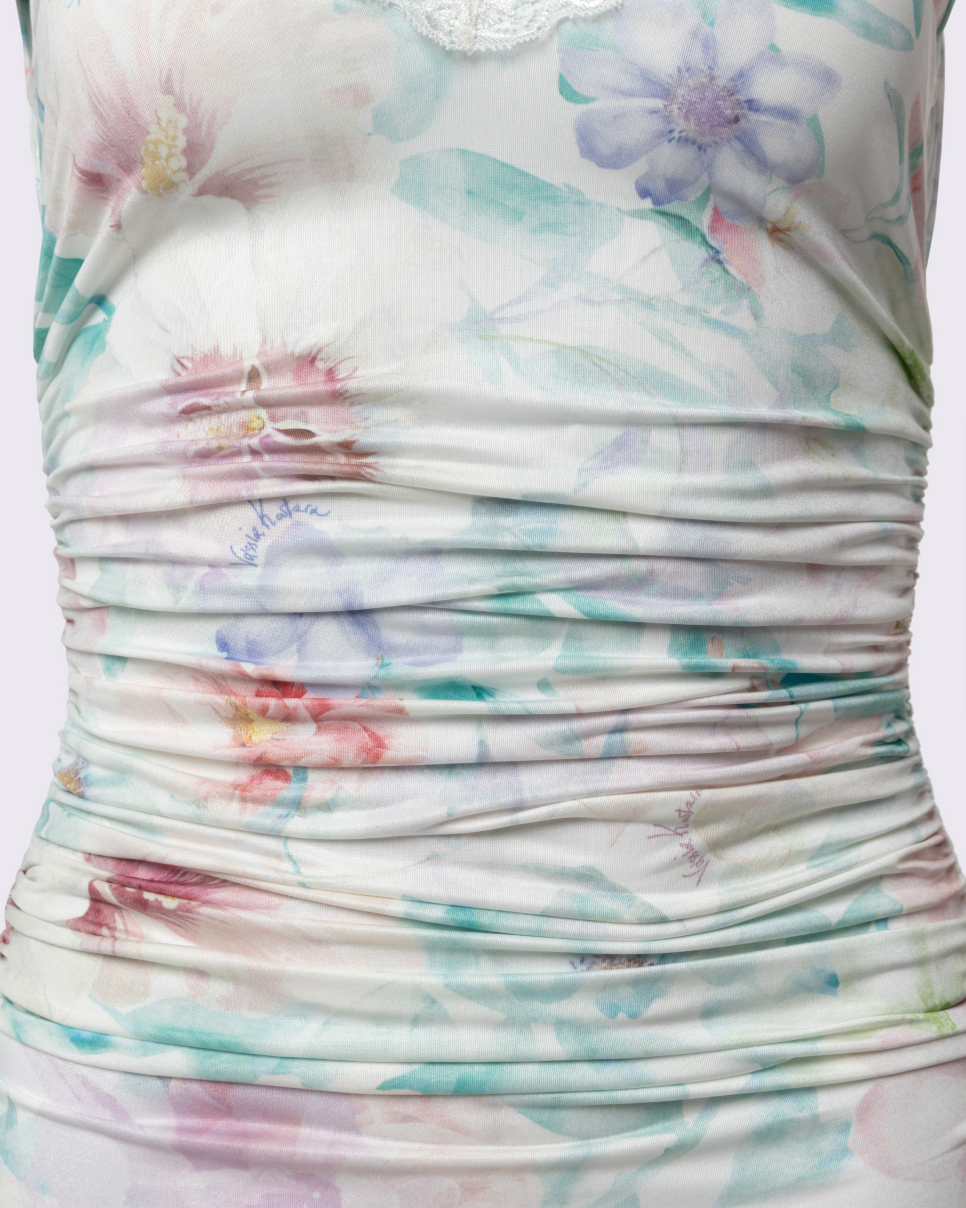 Picture of PRINTED DRAPED BODYSUIT