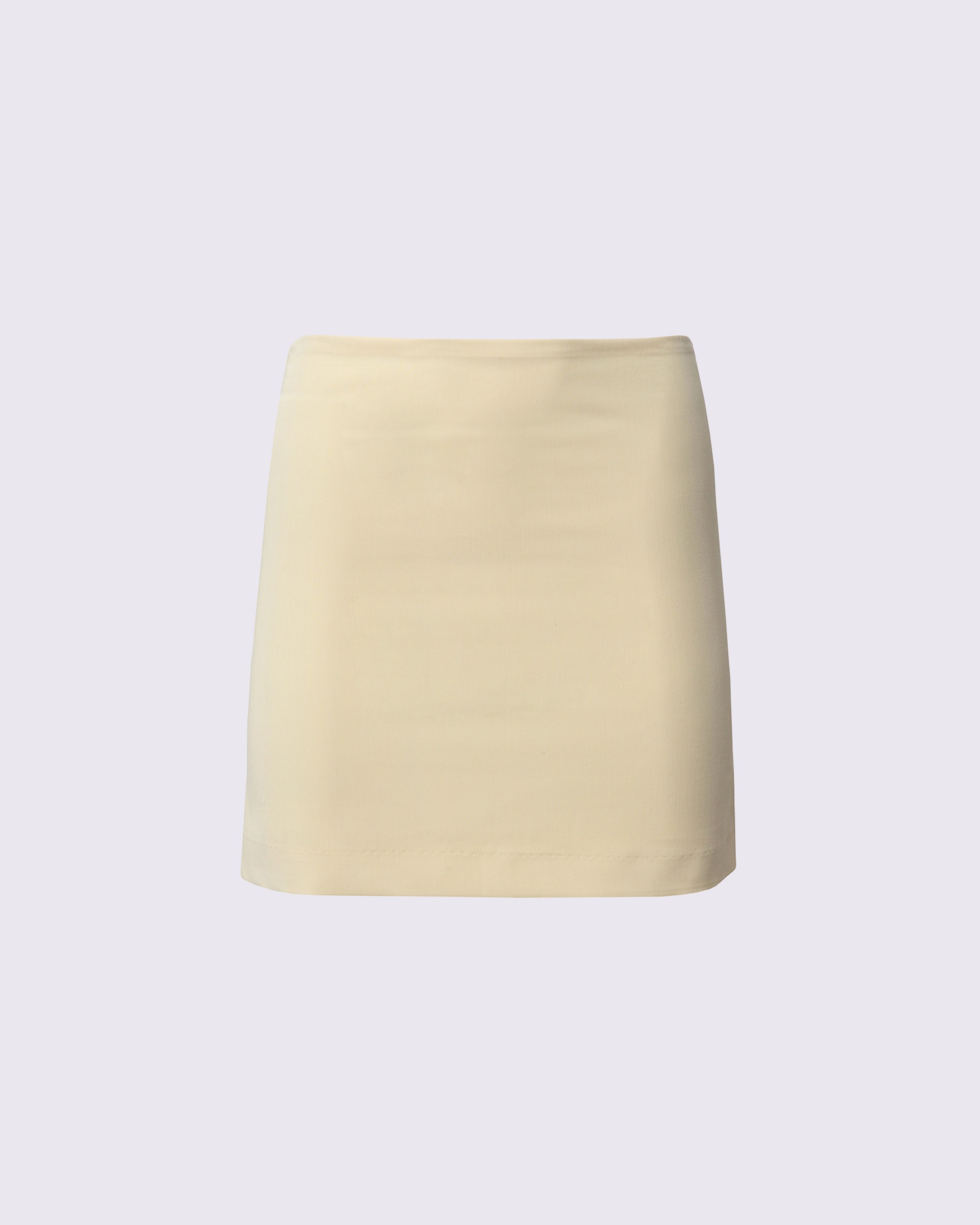 Picture of CREAM TAILORED MINI SKIRT