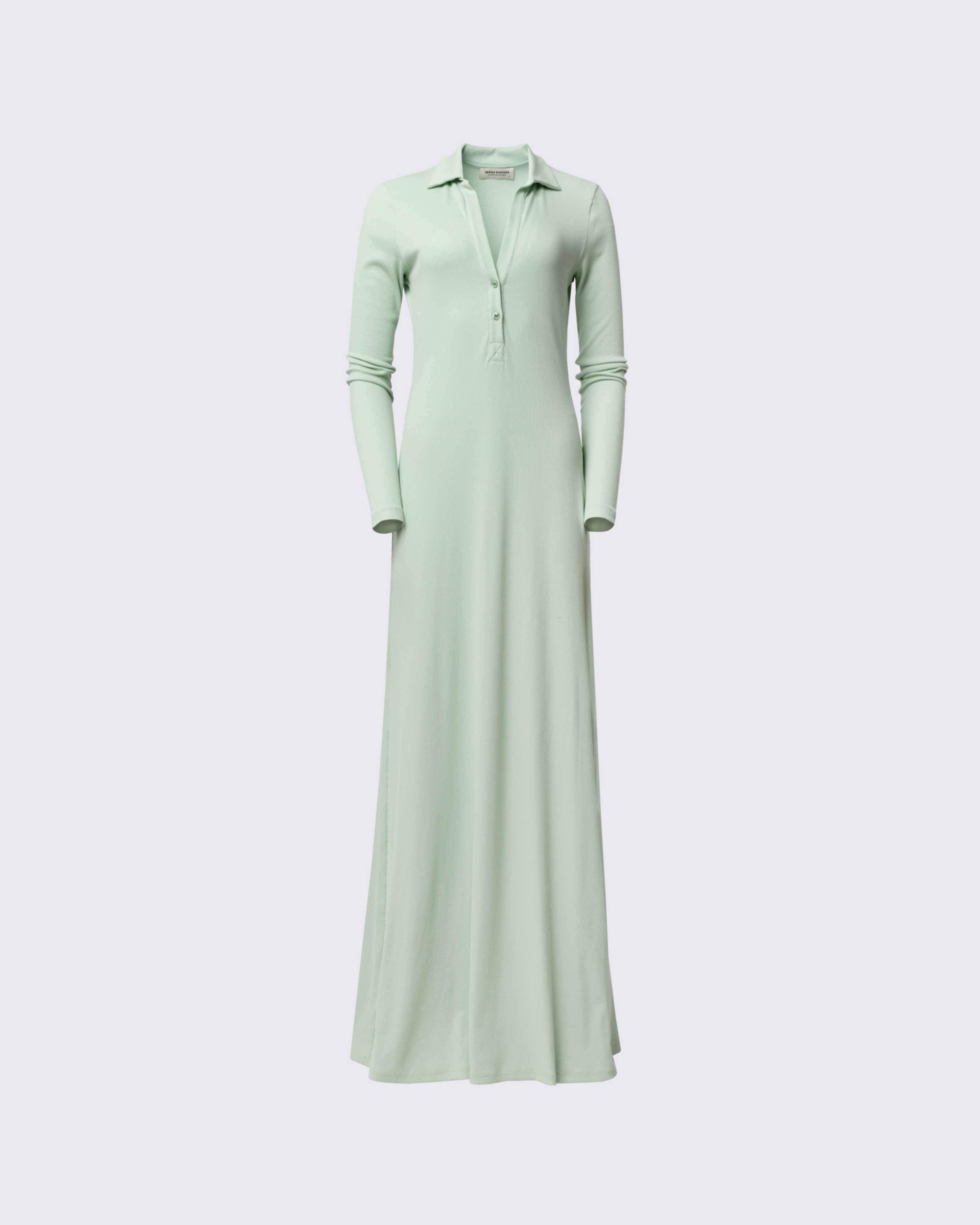 Picture of V-NECK RIB MAXI DRESS