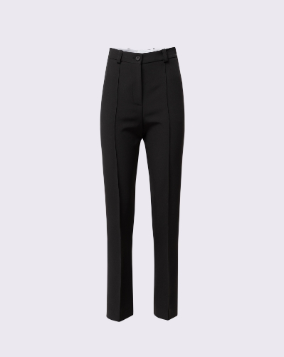 Picture of BLACK TAILORED PANTS WITH NERVIR
