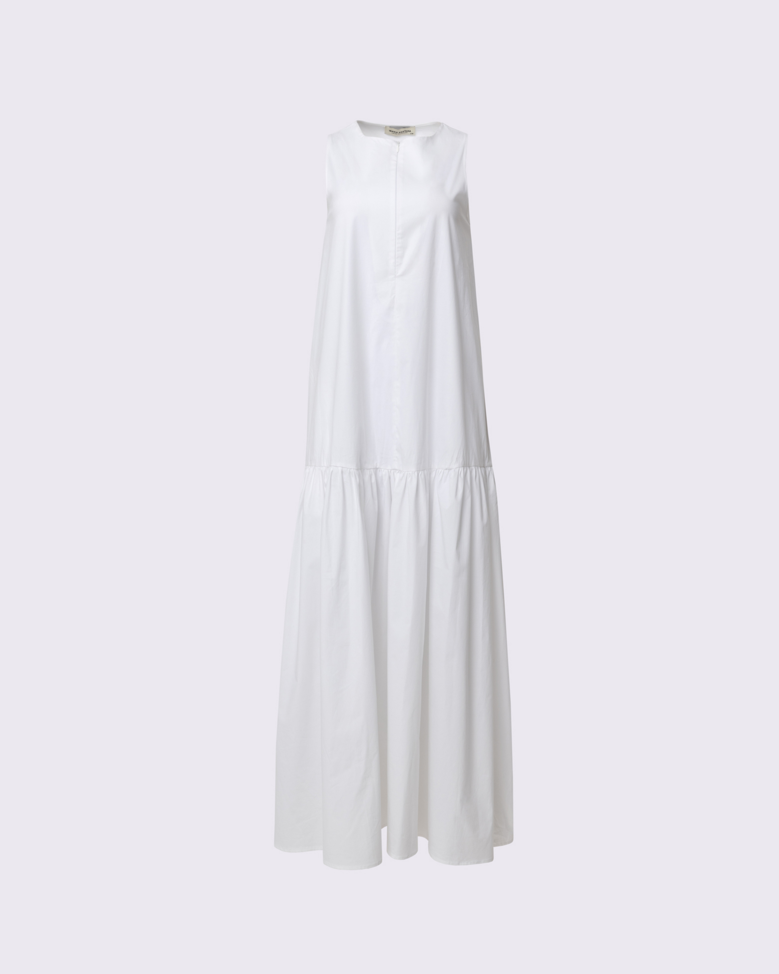 Picture of WHITE COTTON MIDI DRESS