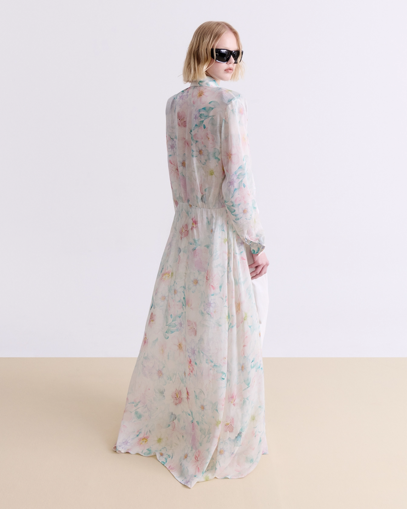 Picture of FLORAL CHEMISIER MAXI DRESS