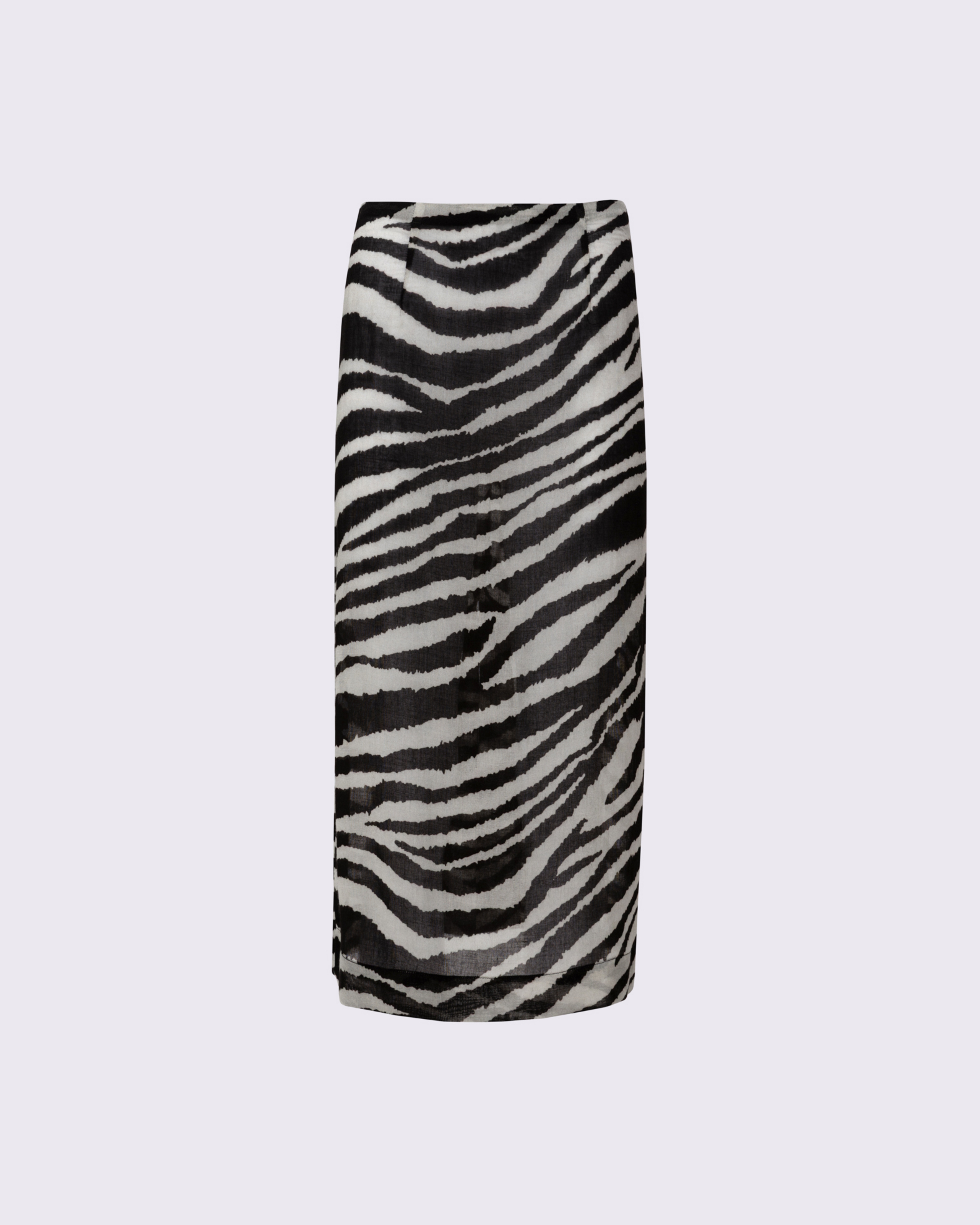 Picture of ZEBRA PRINT MIDI SKIRT