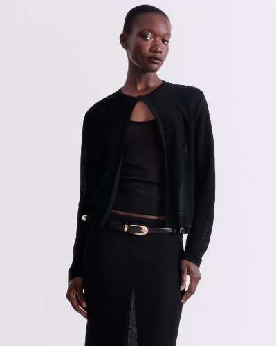 Picture of BLACK KNIT CARDIGAN