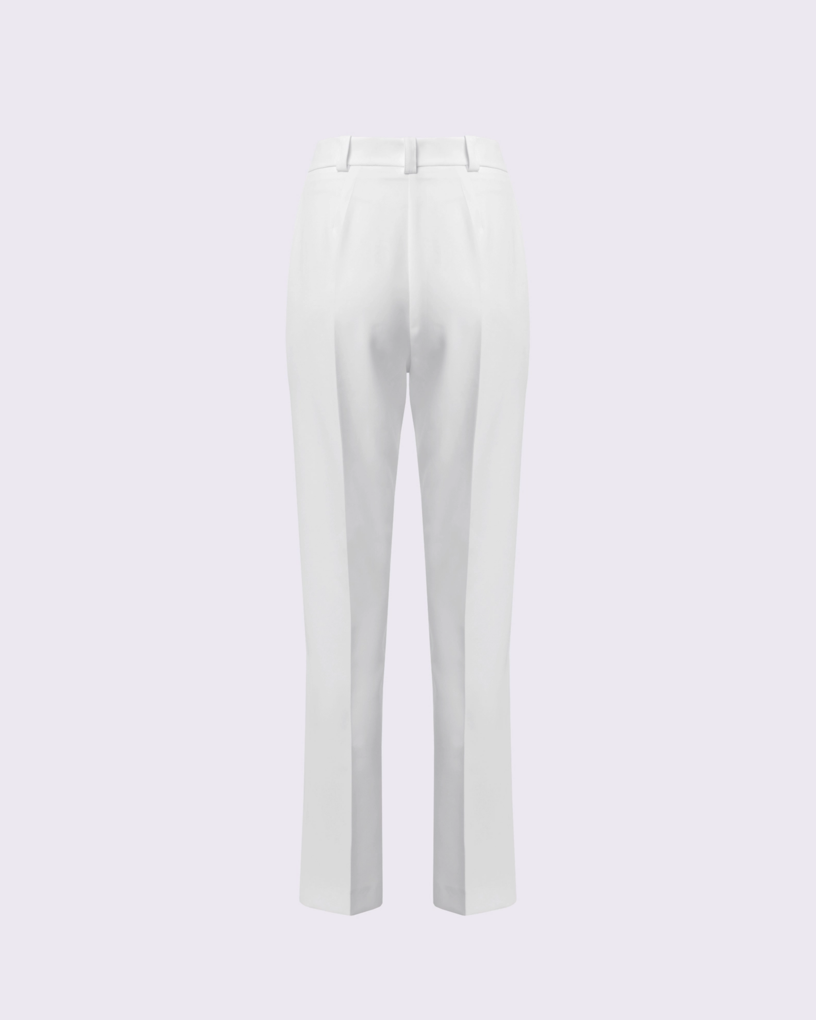 Picture of WHITE TAILORED PANTS WITH NERVIR