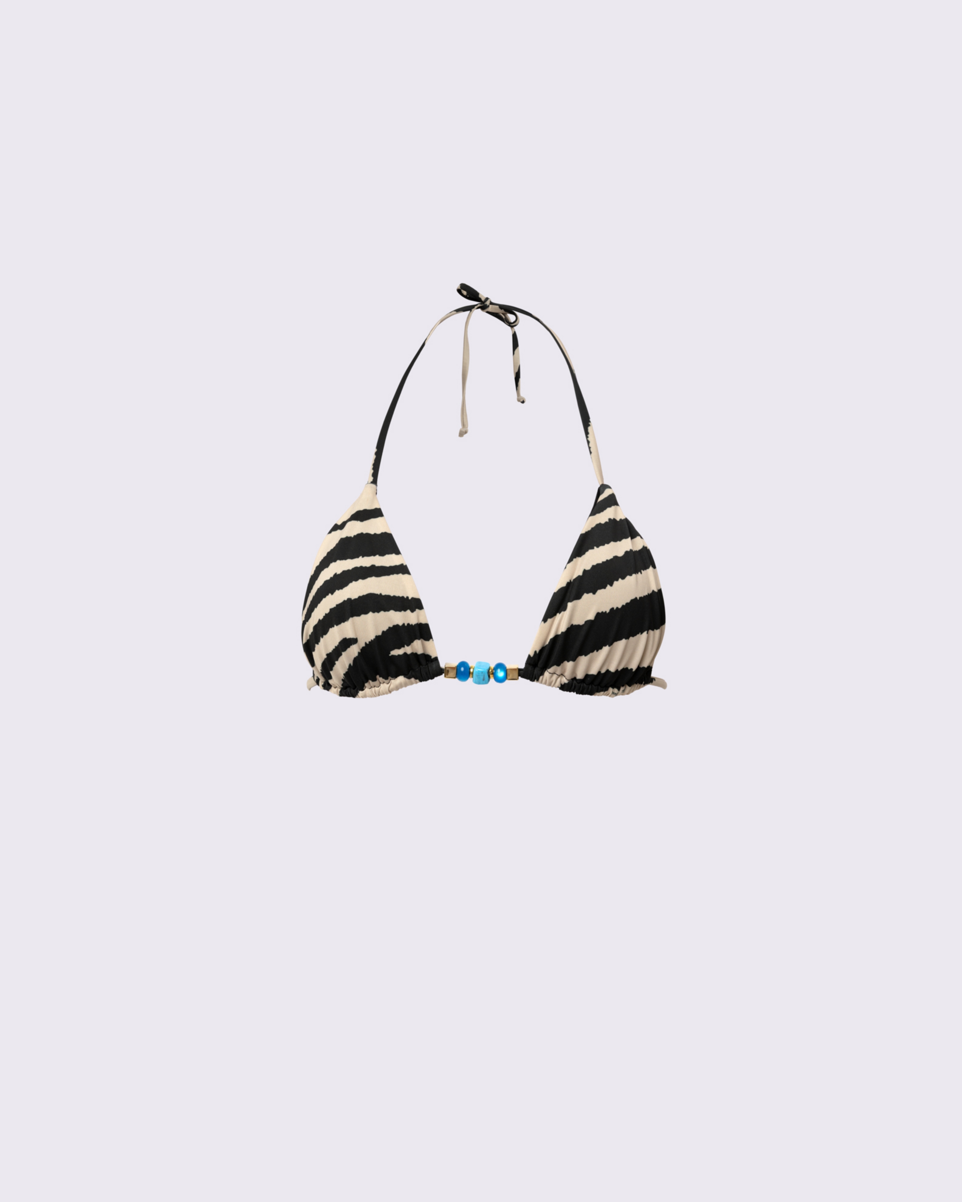 Picture of ZEBRA PRINT TRIANGLE BIKINI TOP