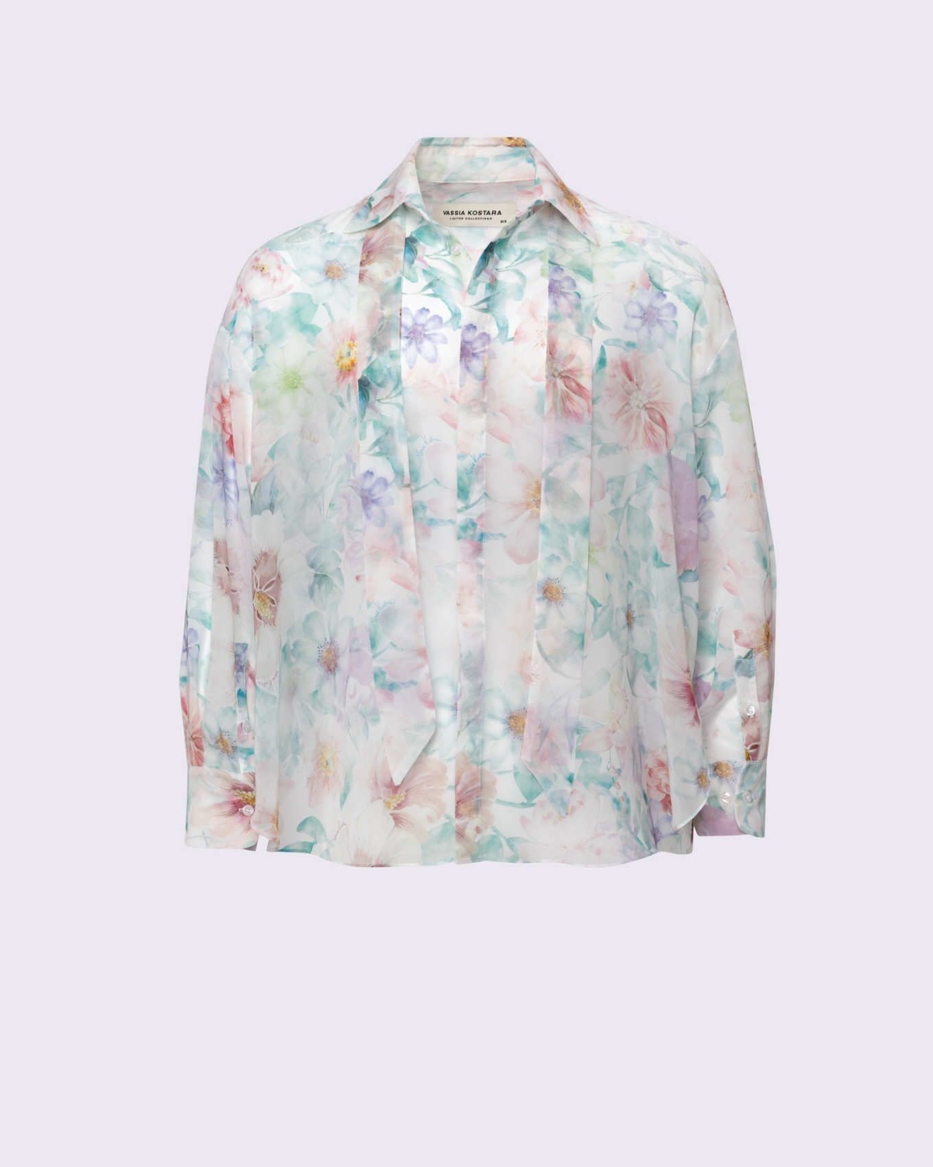 Picture of MEN'S PASTEL FLORAL PRINT OS SHIRT