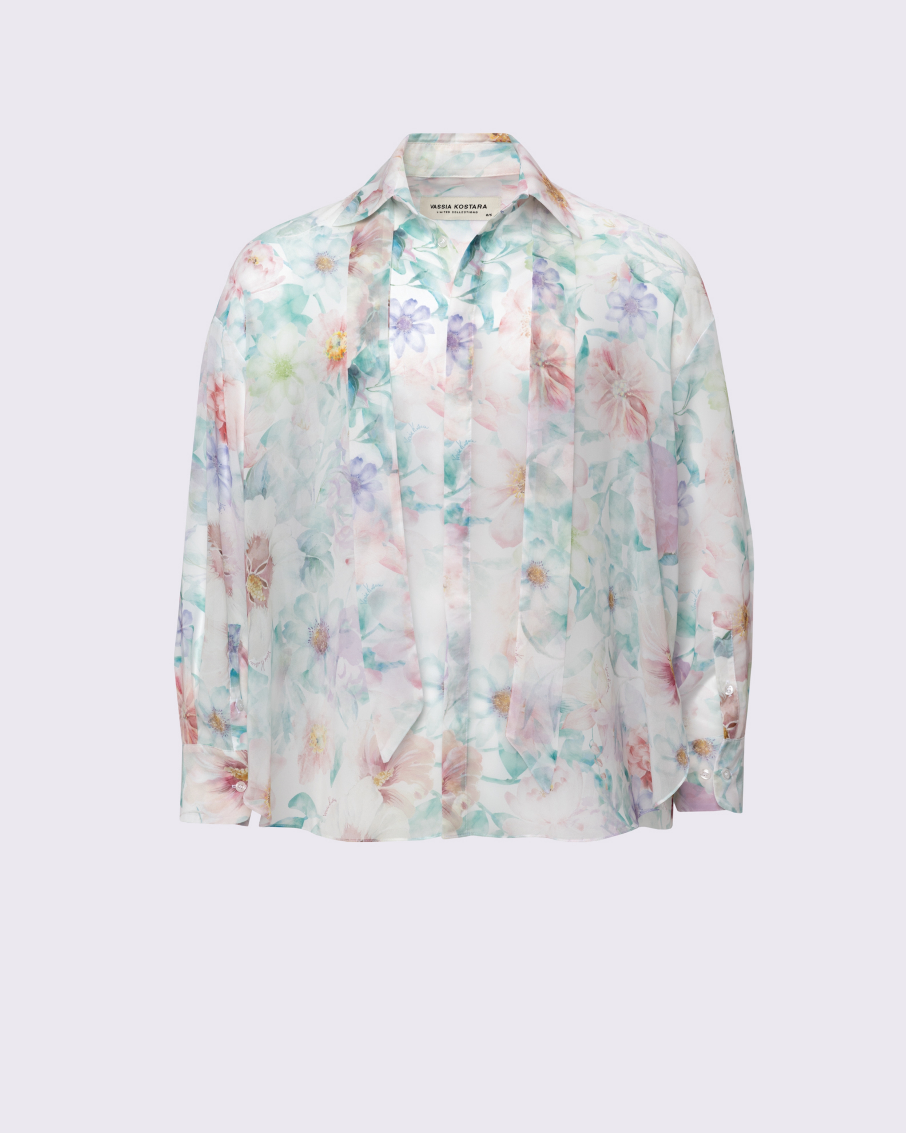 Picture of MEN'S PASTEL FLORAL PRINT OS SHIRT