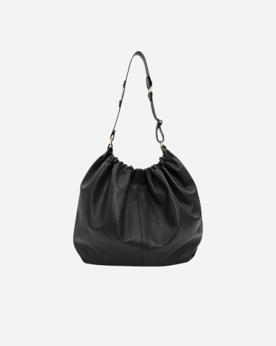 Picture of BLACK LEATHER SHOULDER BAG