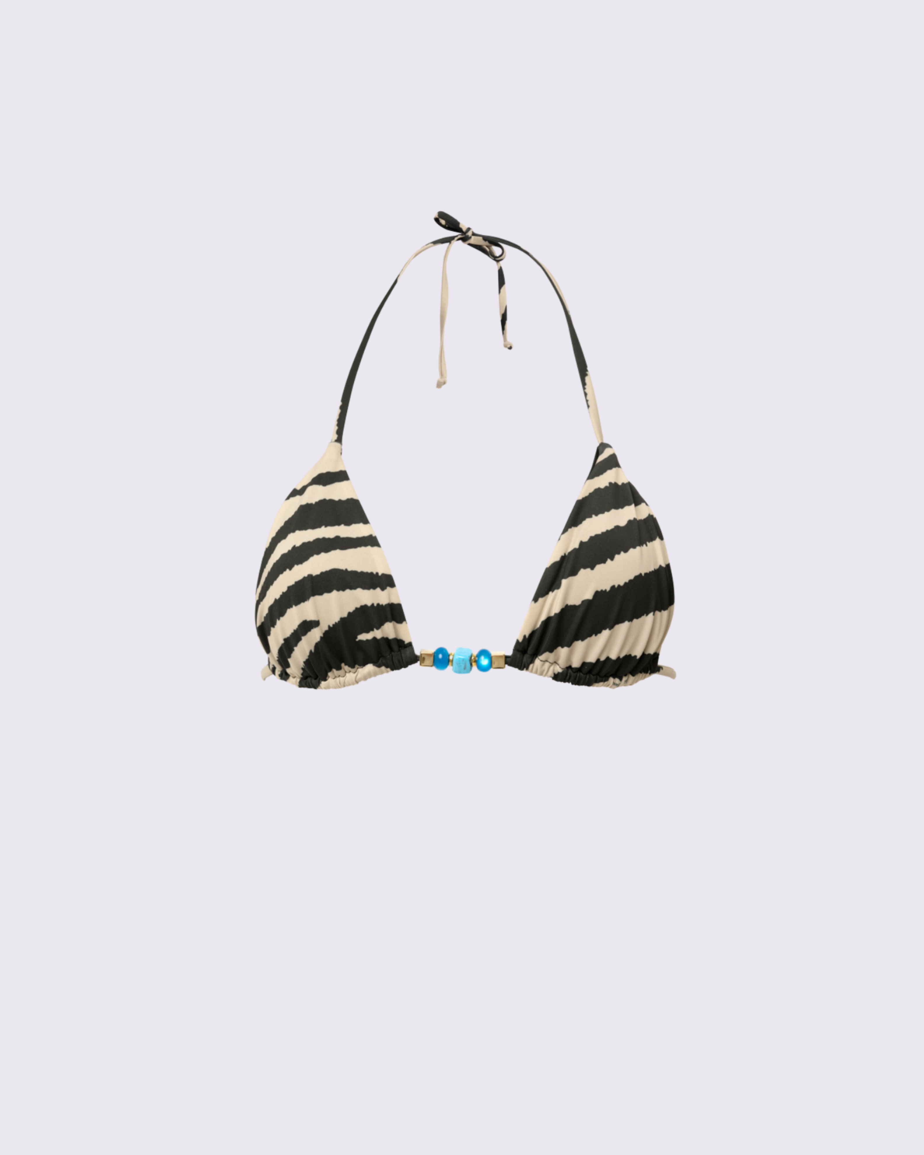 Picture of ZEBRA PRINT TRIANGLE BIKINI TOP