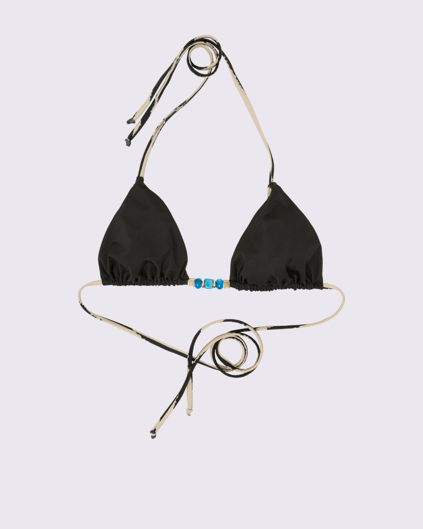 Picture of ZEBRA PRINT TRIANGLE BIKINI TOP